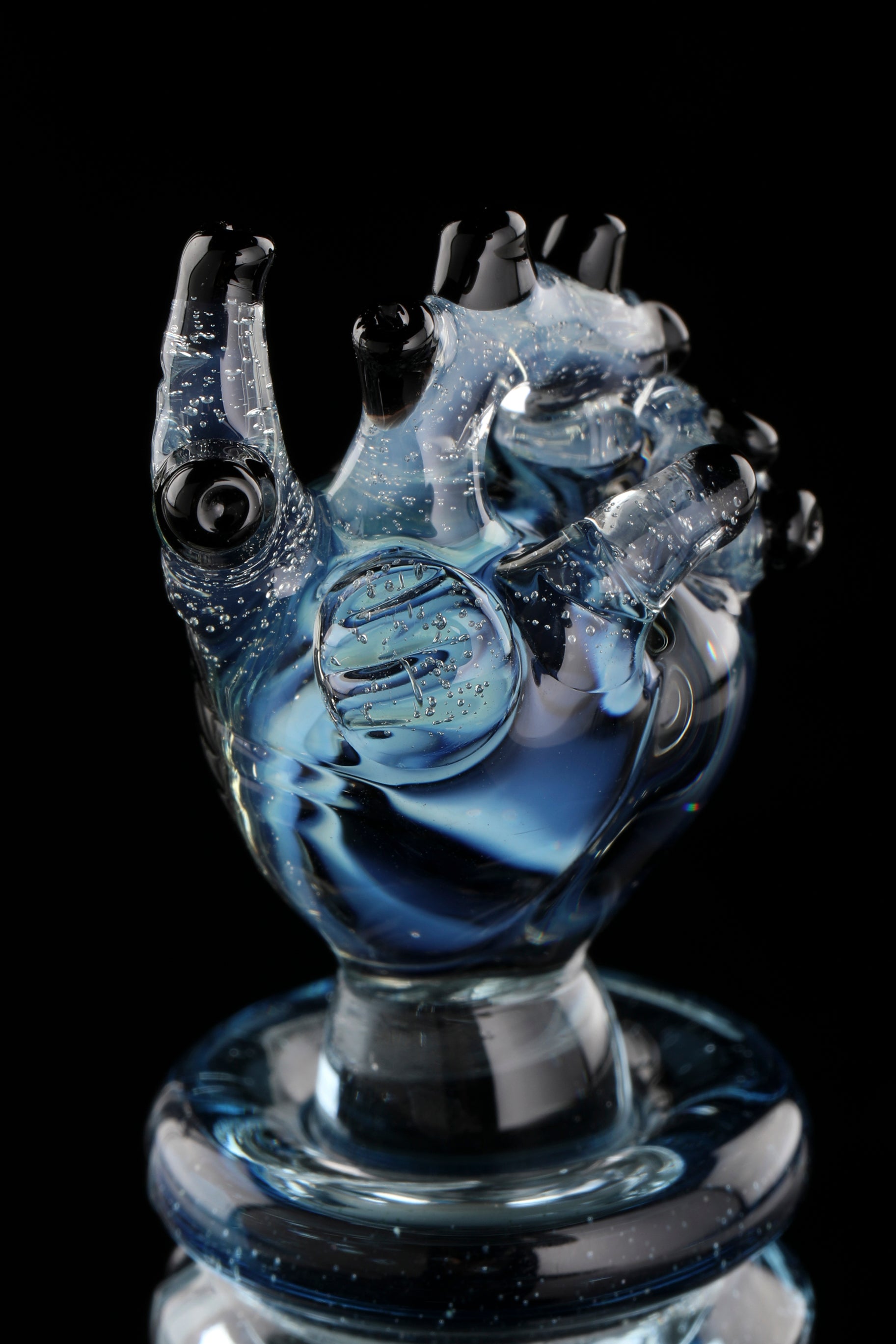 Multicolor Lineworked "Anatomical Heart" 3DXL Rockulus by One Trick Pony X Mandella Glass