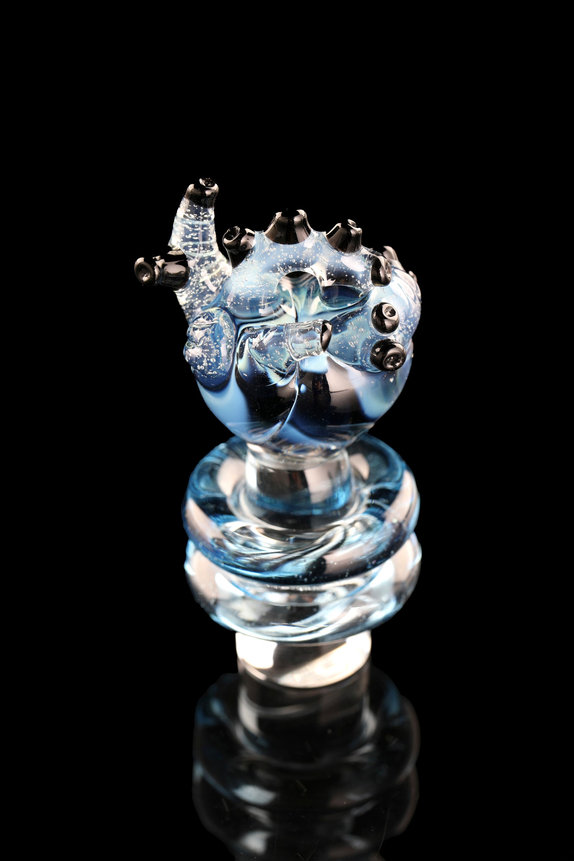Multicolor Lineworked "Anatomical Heart" 3DXL Rockulus by One Trick Pony X Mandella Glass