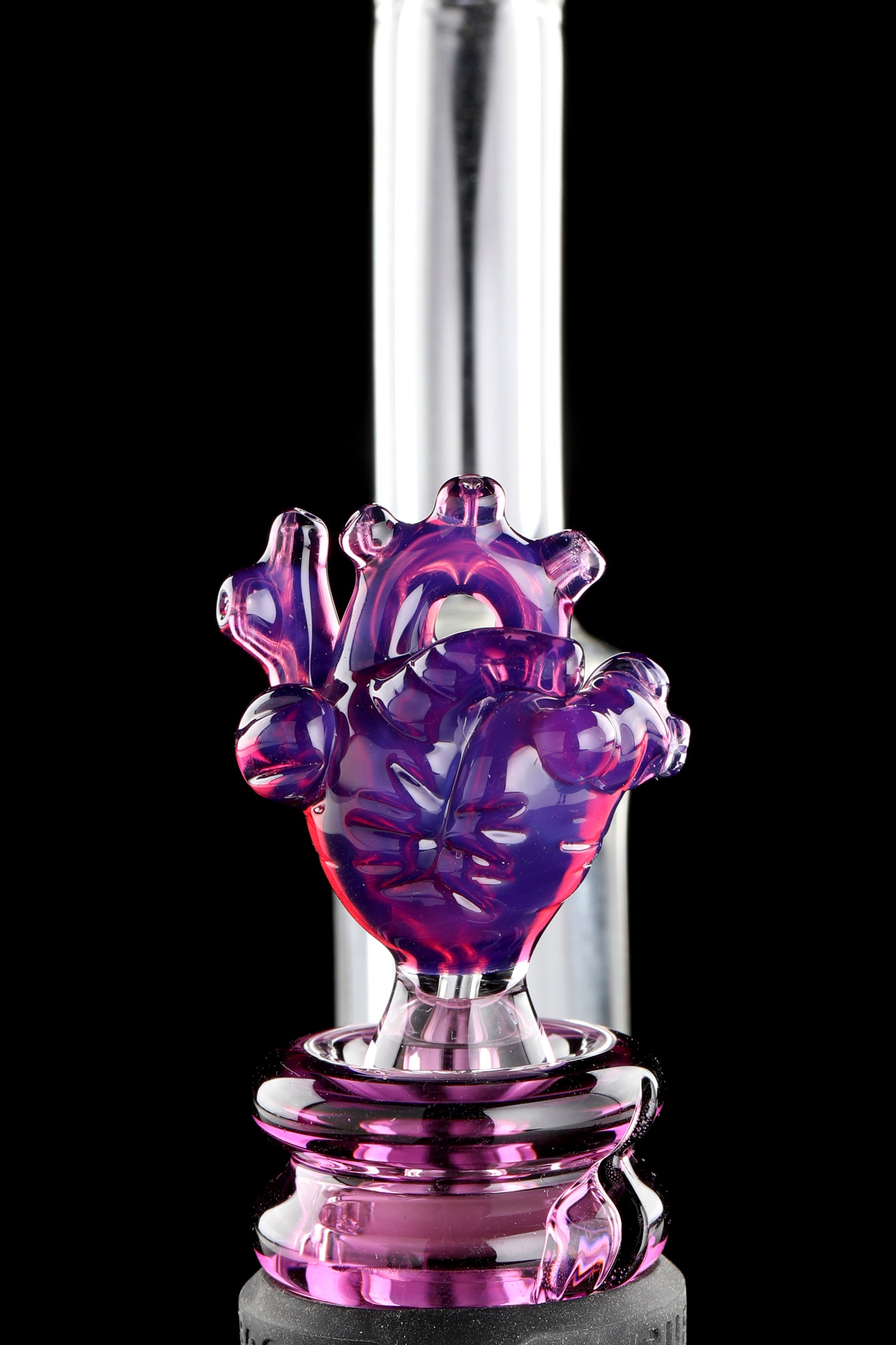 Stargazer & Gold Amythyst "Anatomical Heart" 3DXL Rockulus by One Trick Pony X Mandella Glass