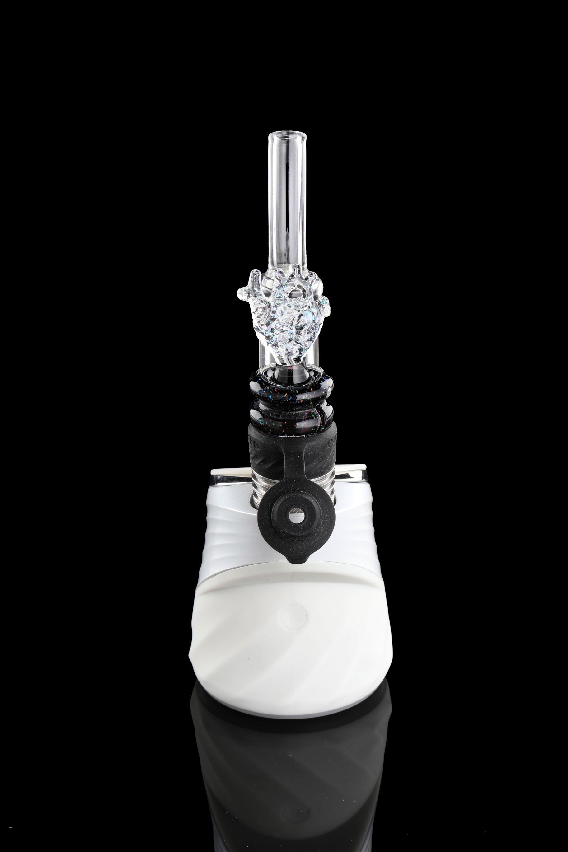 Cropal & Cropal over Jet Black "Anatomical Heart" 3DXL Rockulus by One Trick Pony X Mandella Glass