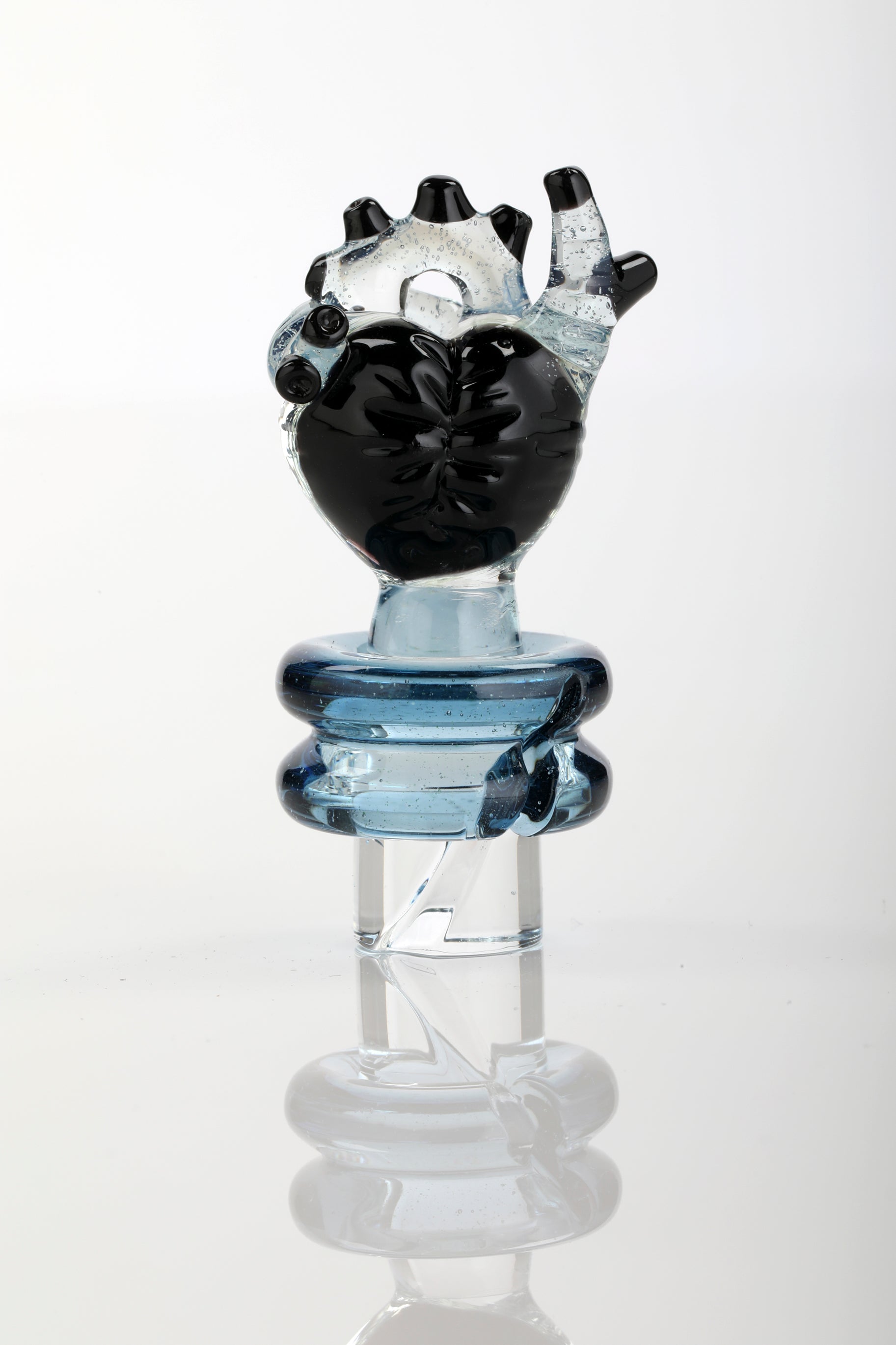 Multicolor Lineworked "Anatomical Heart" 3DXL Rockulus by One Trick Pony X Mandella Glass