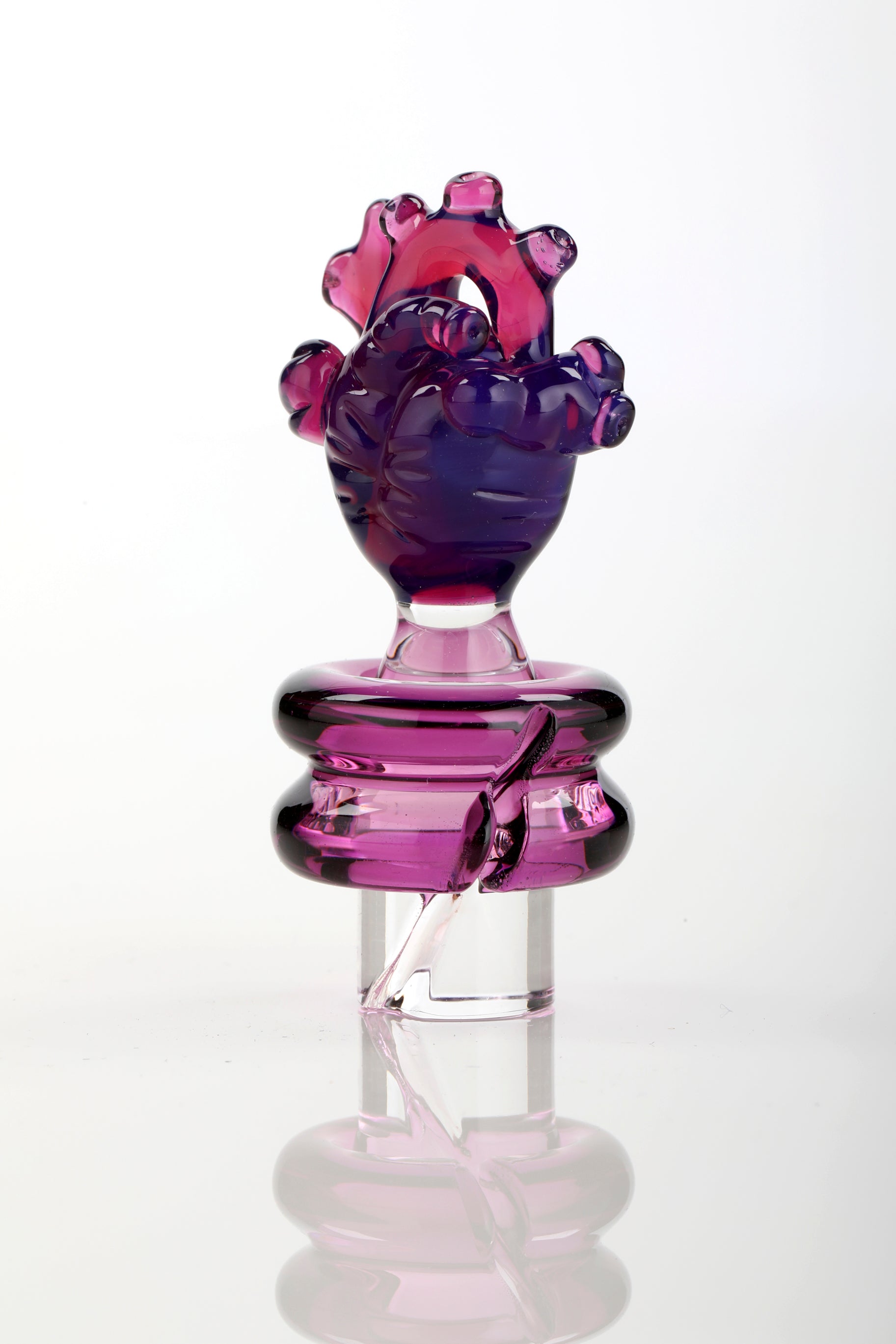 Stargazer & Gold Amythyst "Anatomical Heart" 3DXL Rockulus by One Trick Pony X Mandella Glass