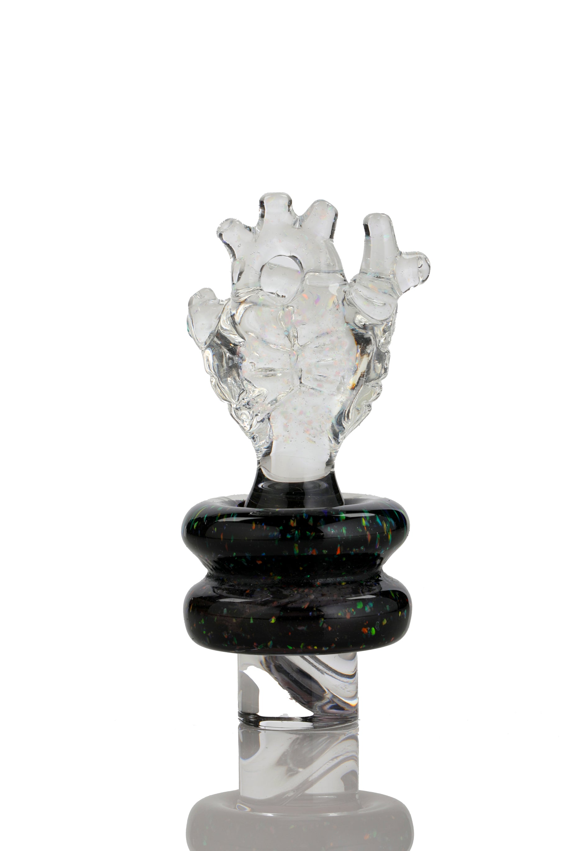 Cropal & Cropal over Jet Black "Anatomical Heart" 3DXL Rockulus by One Trick Pony X Mandella Glass