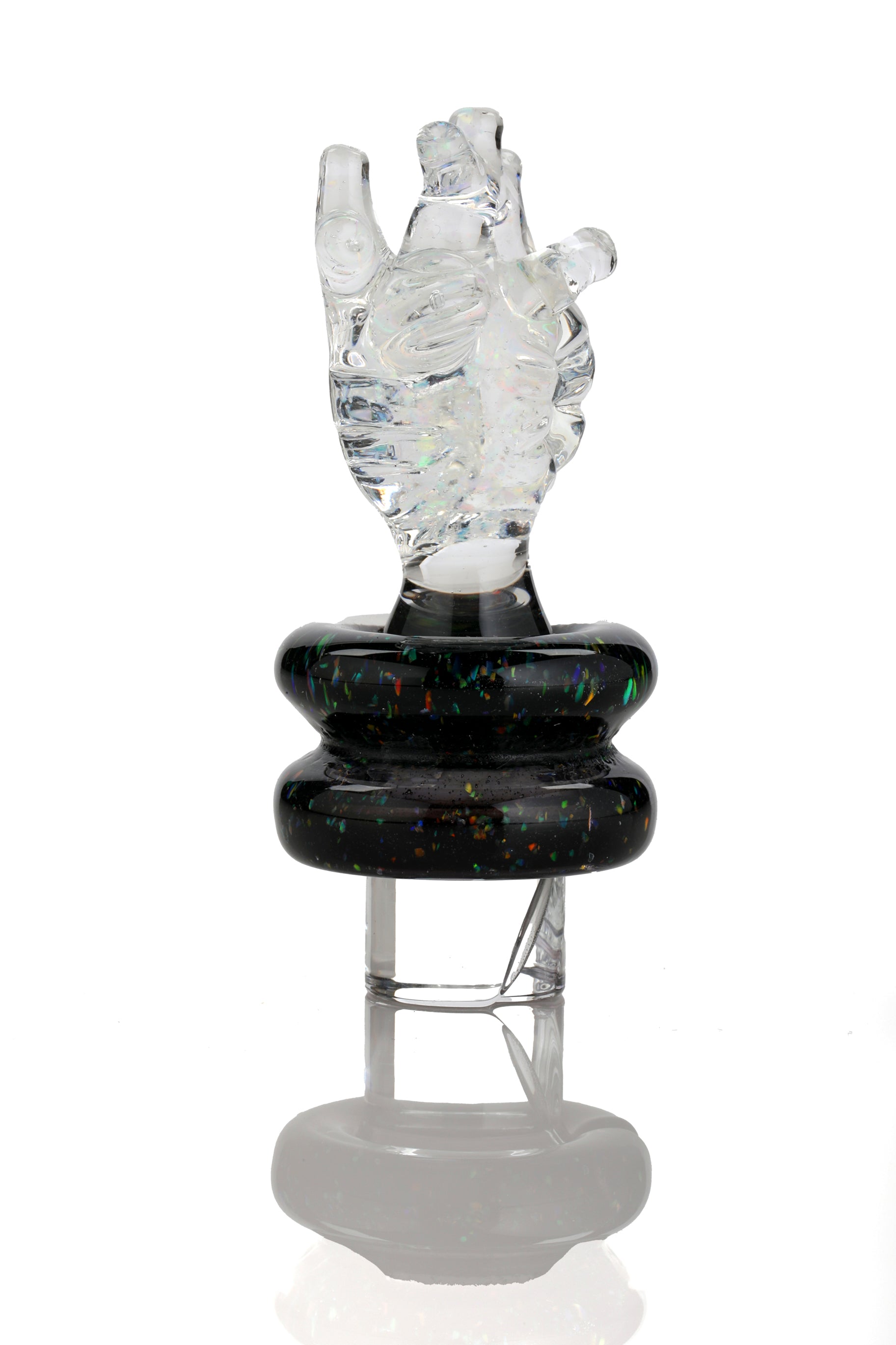 Cropal & Cropal over Jet Black "Anatomical Heart" 3DXL Rockulus by One Trick Pony X Mandella Glass
