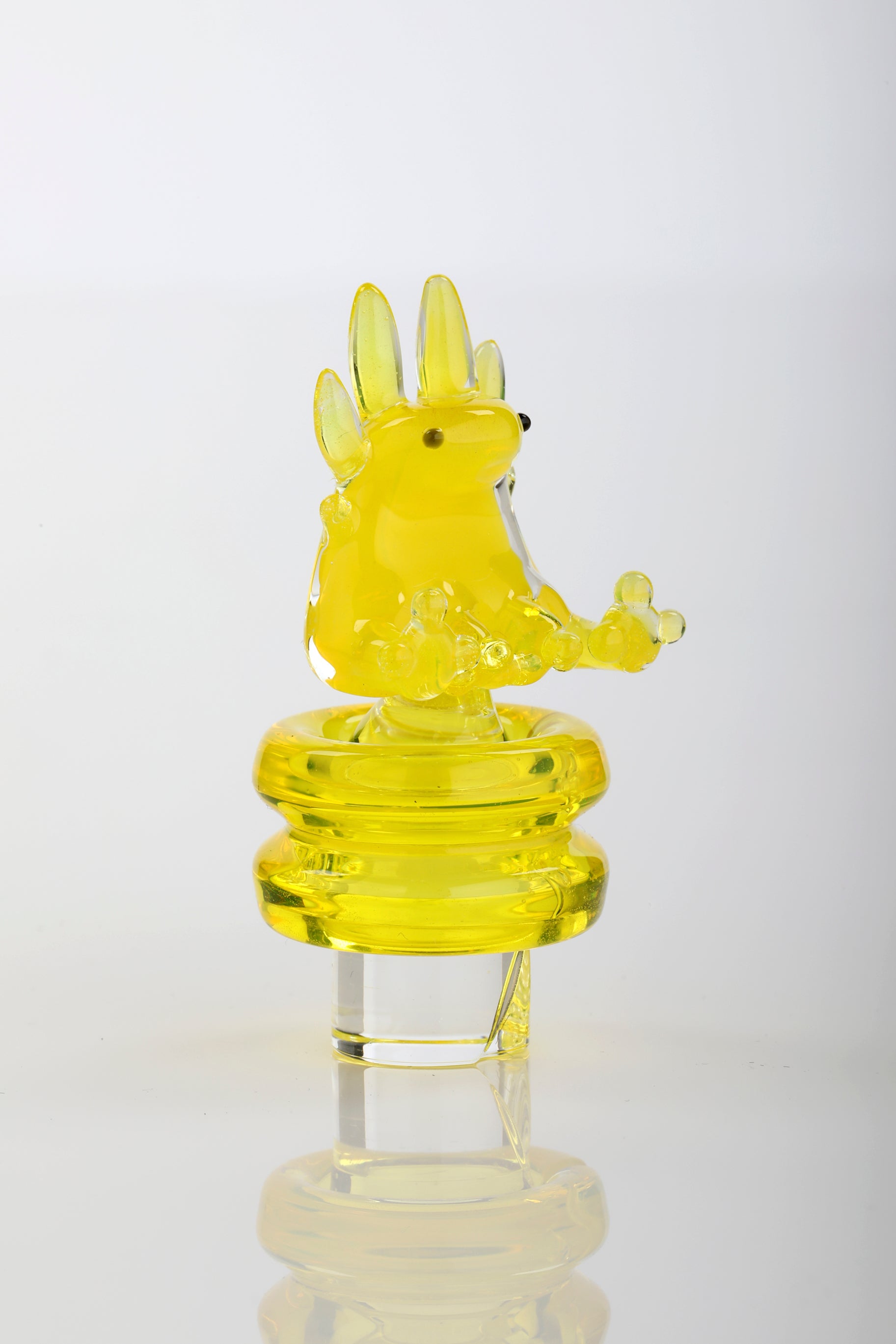 Yellow Opal "Axolotl" 3DXL Rockulus by One Trick Pony X Big Mellon's Glass