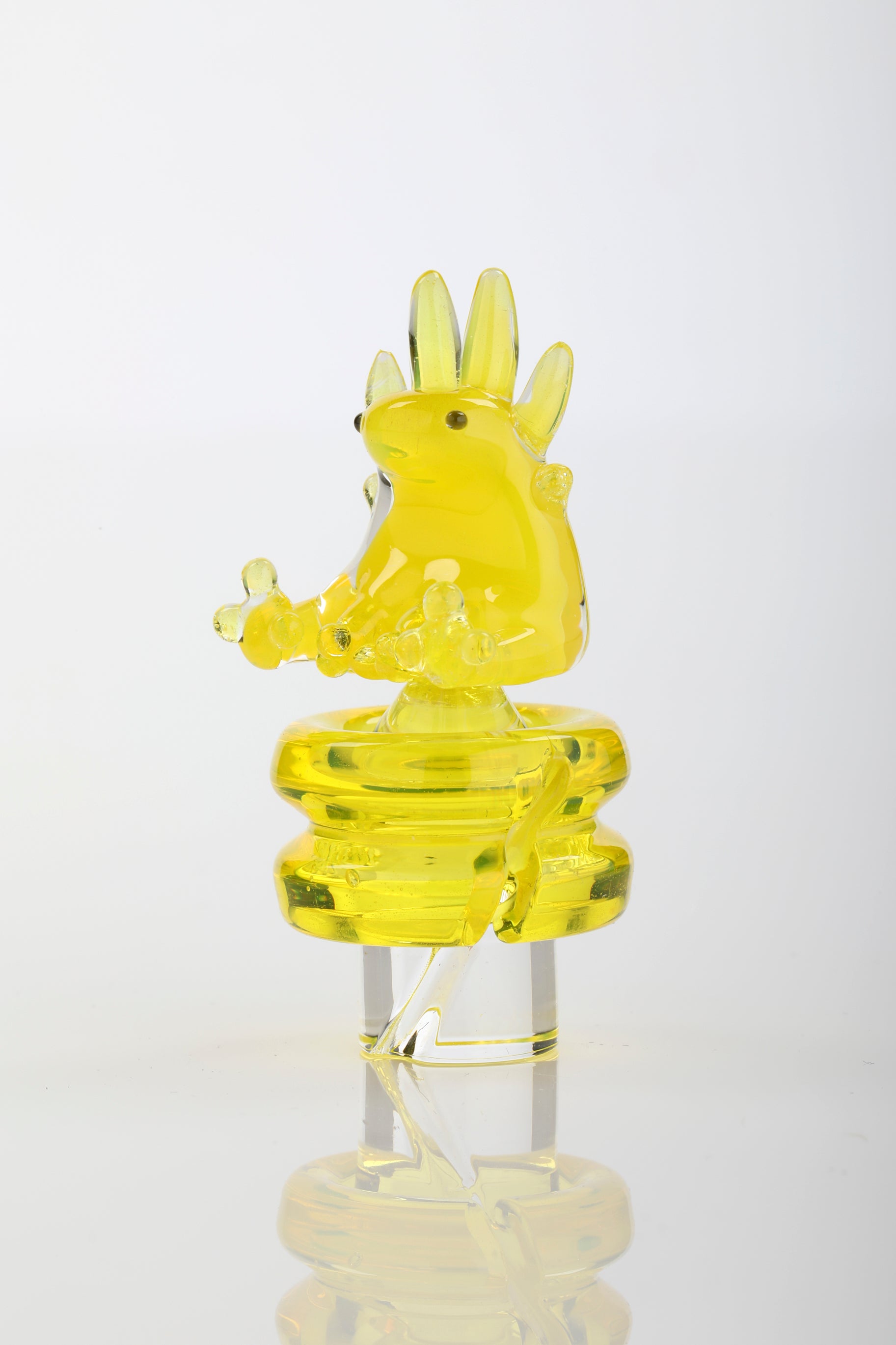 Yellow Opal "Axolotl" 3DXL Rockulus by One Trick Pony X Big Mellon's Glass