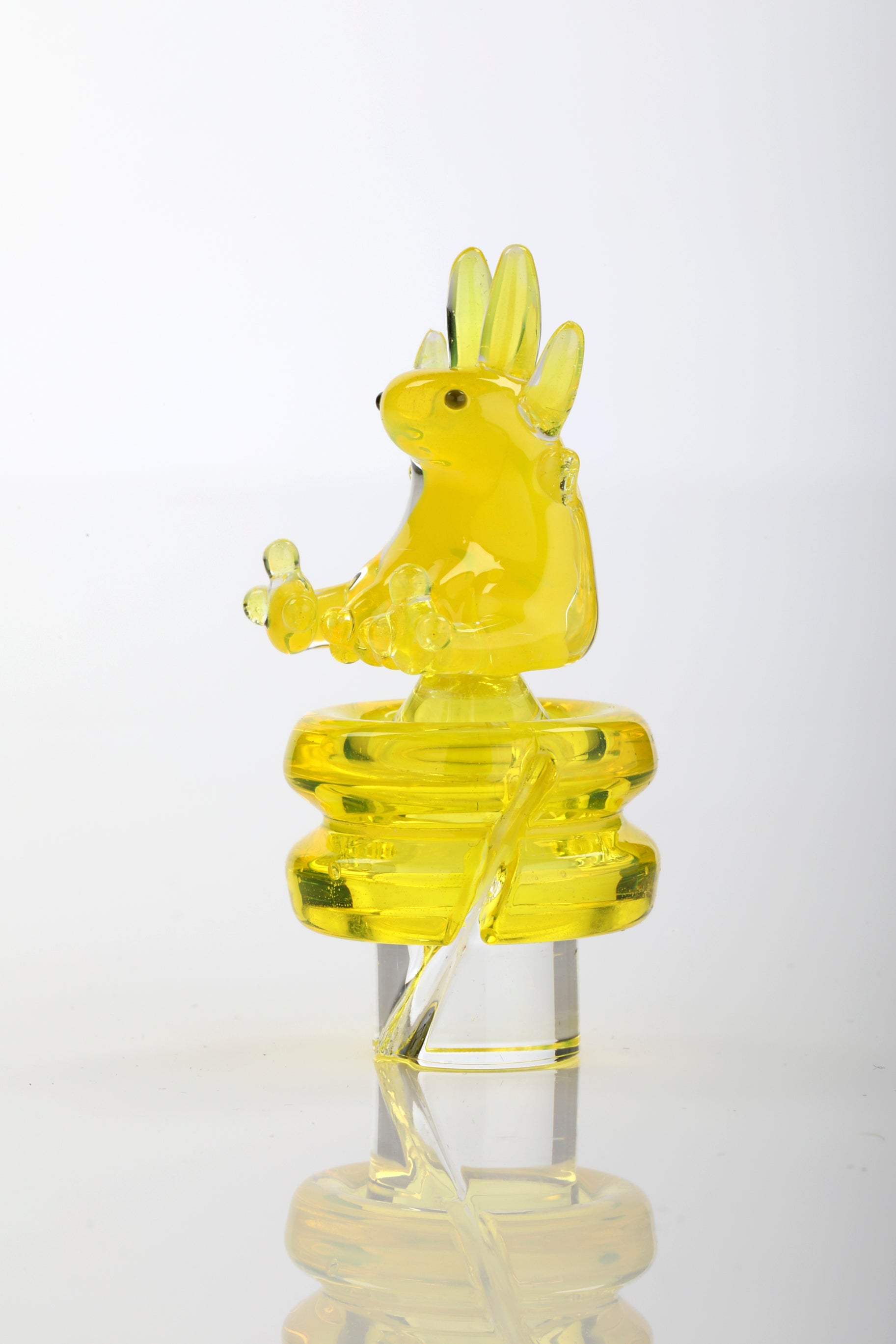 Yellow Opal "Axolotl" 3DXL Rockulus by One Trick Pony X Big Mellon's Glass