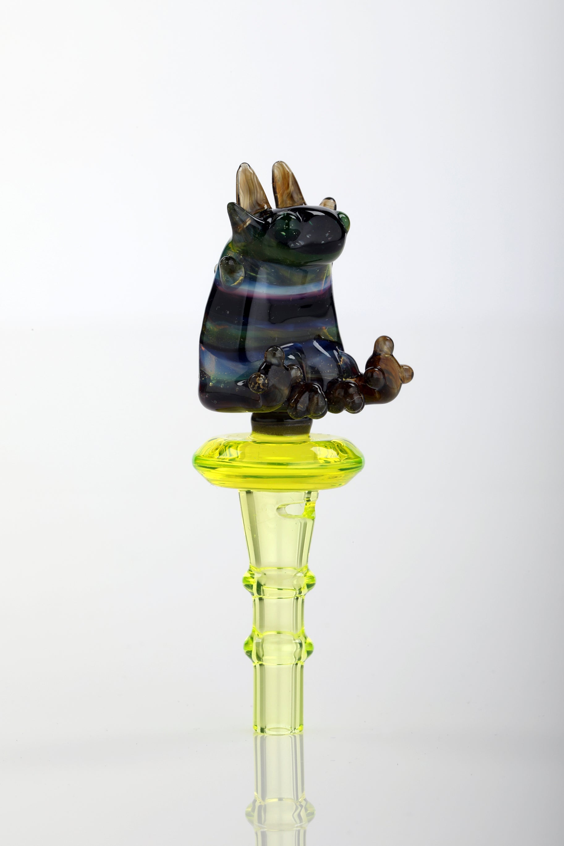 Multicolor & Ion UV "Axolotl" 3DXL Joystick  by One Trick Pony X Big Mellon's Glass