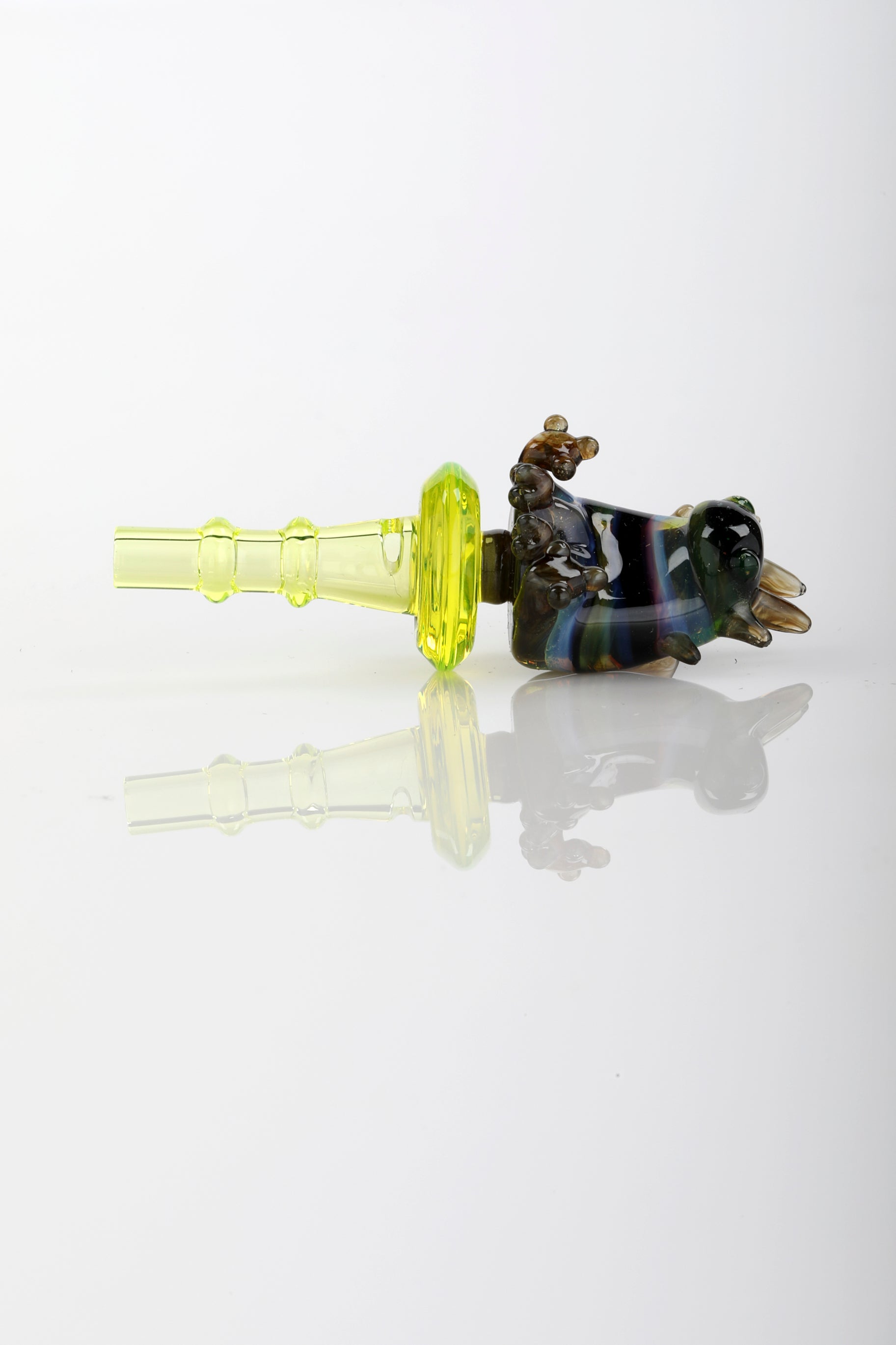 Multicolor & Ion UV "Axolotl" 3DXL Joystick  by One Trick Pony X Big Mellon's Glass
