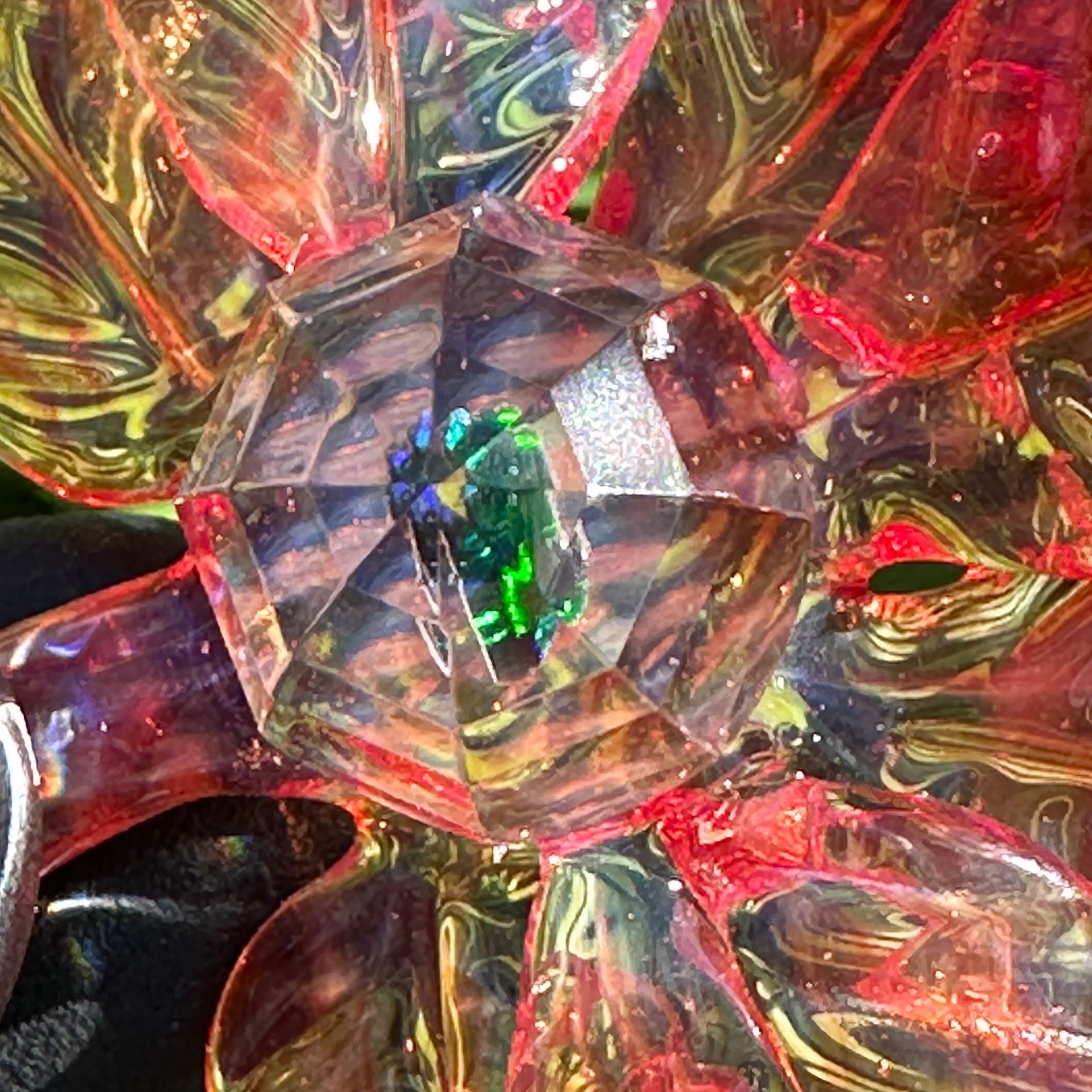 Cannabis Leaf Pendant  by Xen Glass