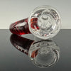 "Red Elvis" Partial Accent 18mm 3 Hole Slide by Moose Glass