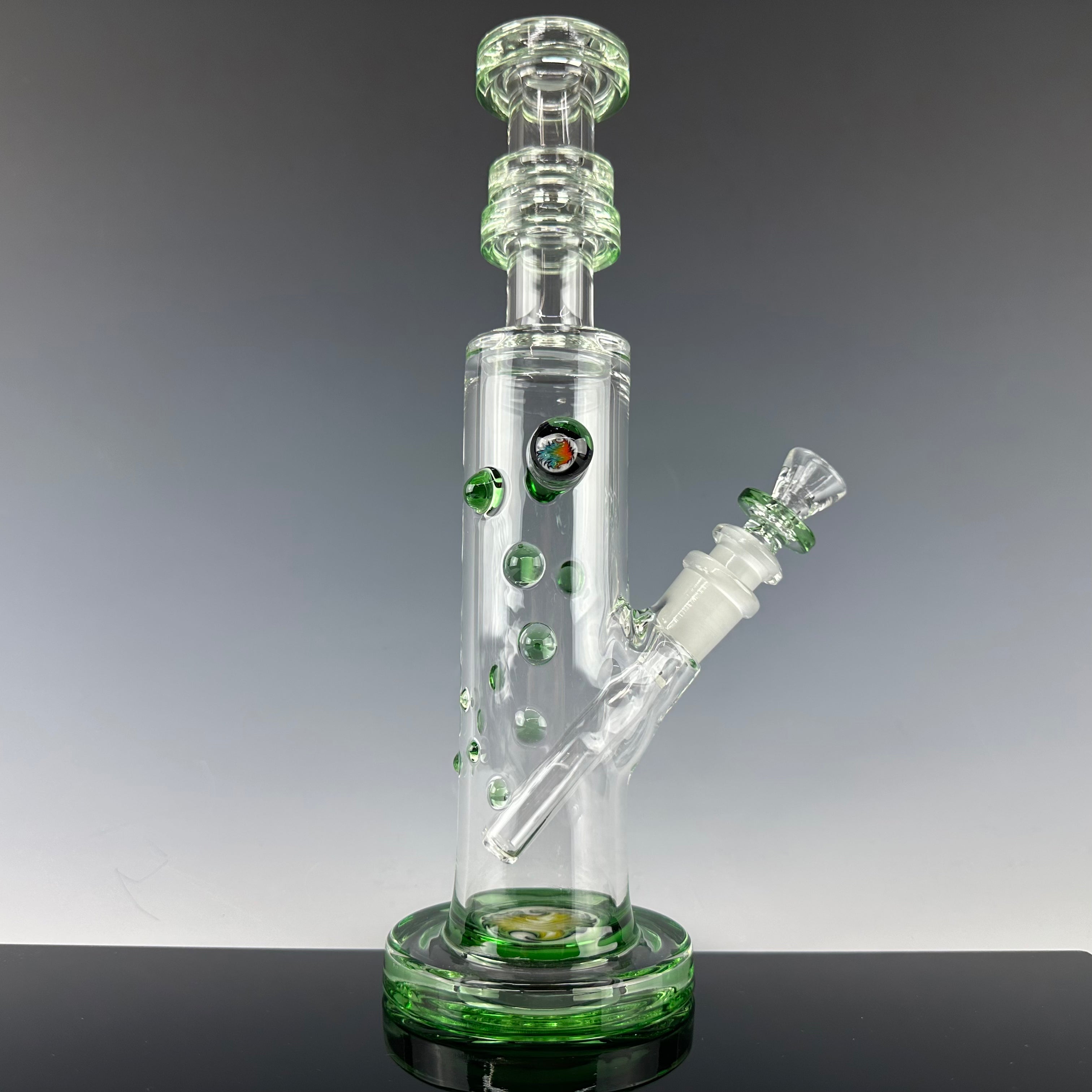 "Crippy" Accented Mini Tube by Hubbard Glass