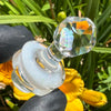 **Faceted** "Crushed Opal/White Samumri UV" Encased Opal Rockulus Spinner Cap (Carta 2 ONLY) by One Trick Pony