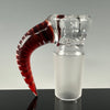 "Red Elvis" Partial Accent 18mm 3 Hole Slide by Moose Glass