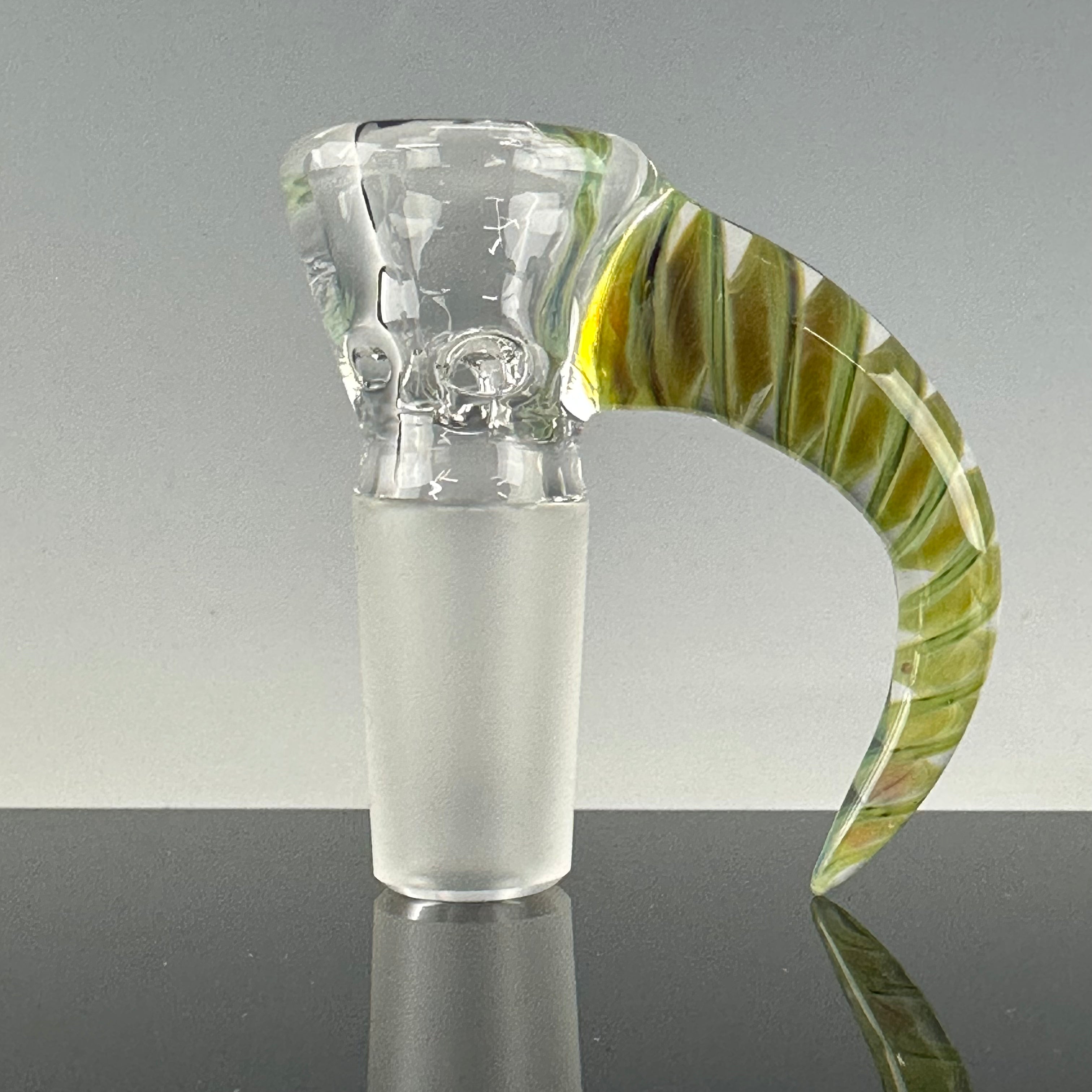 "Mystery Adventurine" Partial Accent 14mm 4 Hole Slide by Moose Glass