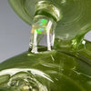 "Millennium Moss" Wig Wag/Crushed Opal Puffco Peak Disk-Recycler Attachment by Rebel Glass