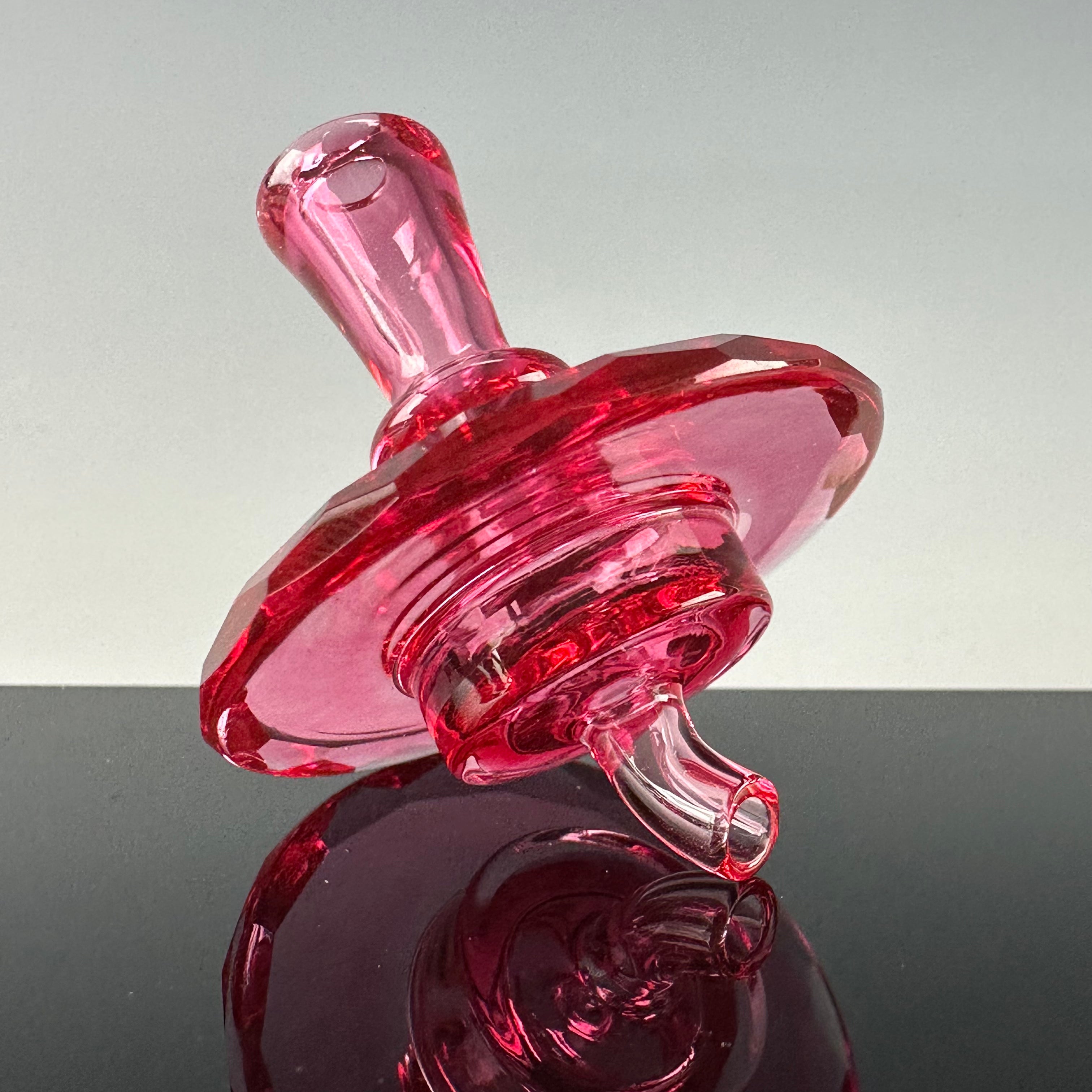 Faceted "Gold Ruby" Spinner Cap by Alex S. Glass