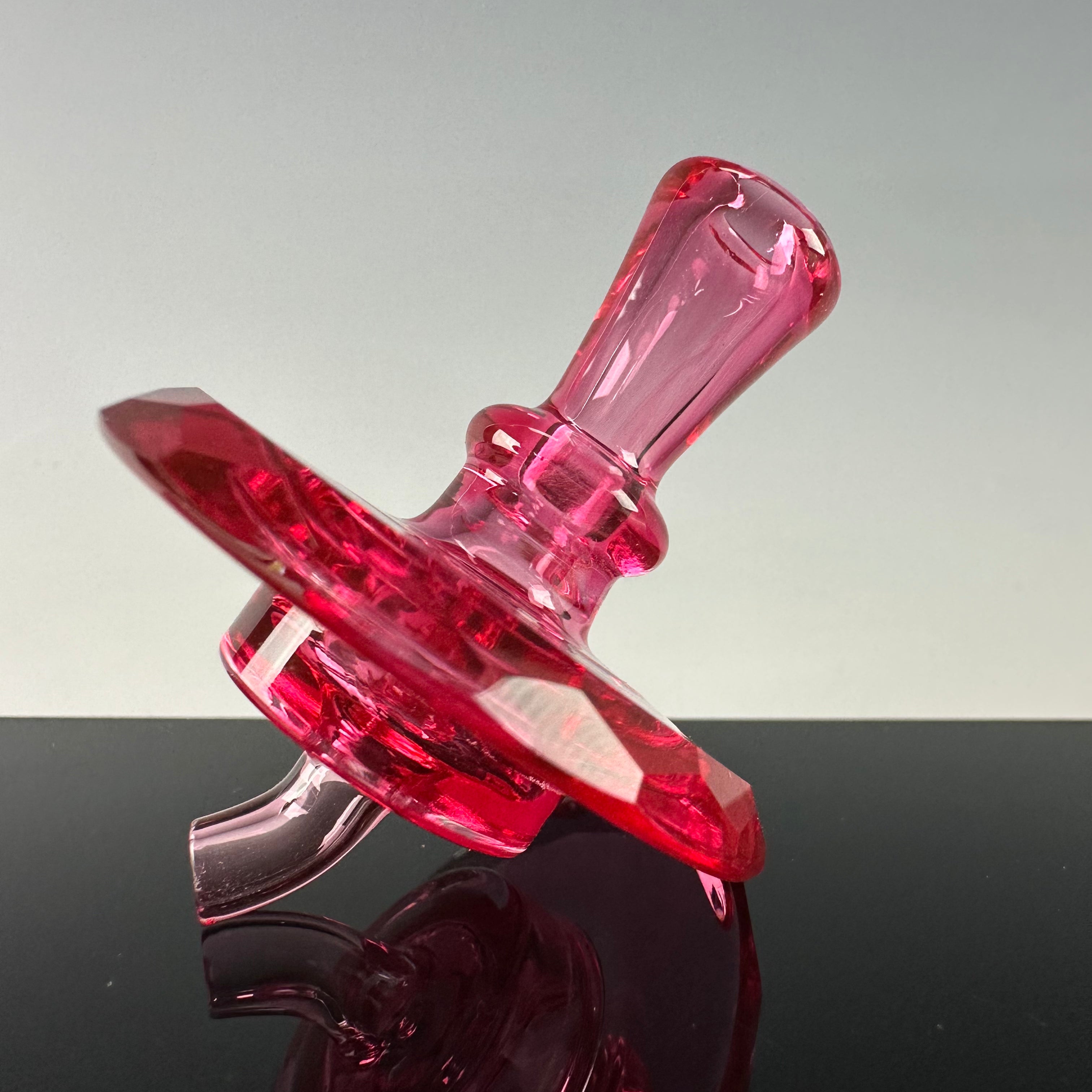 Faceted "Gold Ruby" Spinner Cap by Alex S. Glass