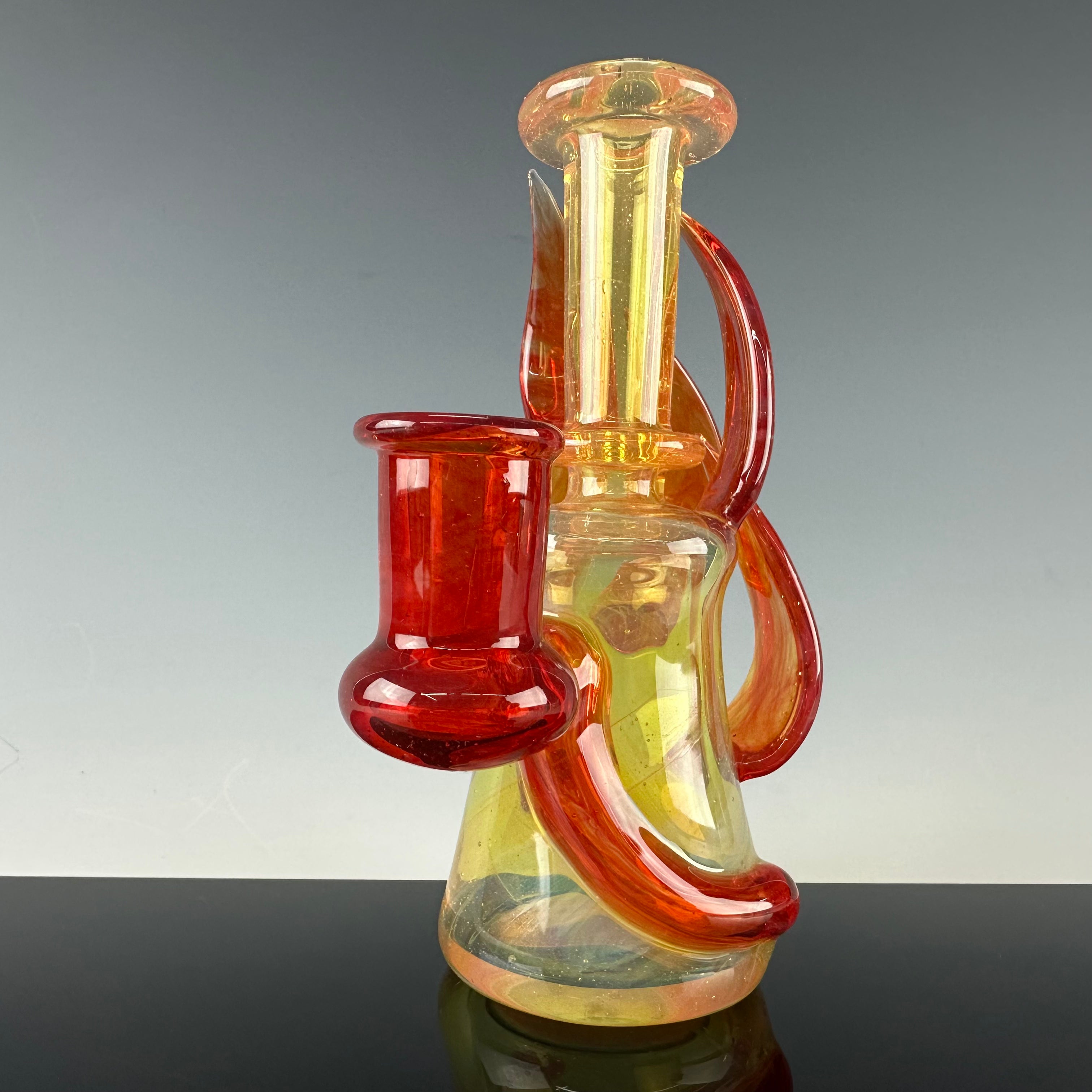 Hand-Mixed Full Color Gill Perc Rig by Xen Glass
