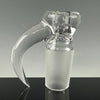 Clear Single Hole 18mm Horn Slide by Moose Glass