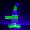 "Dichro Illuminati Blue V" UV Reactive Rig by Avalon Glass