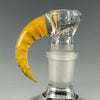 "Goldenrod" Partial Accent 14mm 4 Hole Slide by Moose Glass