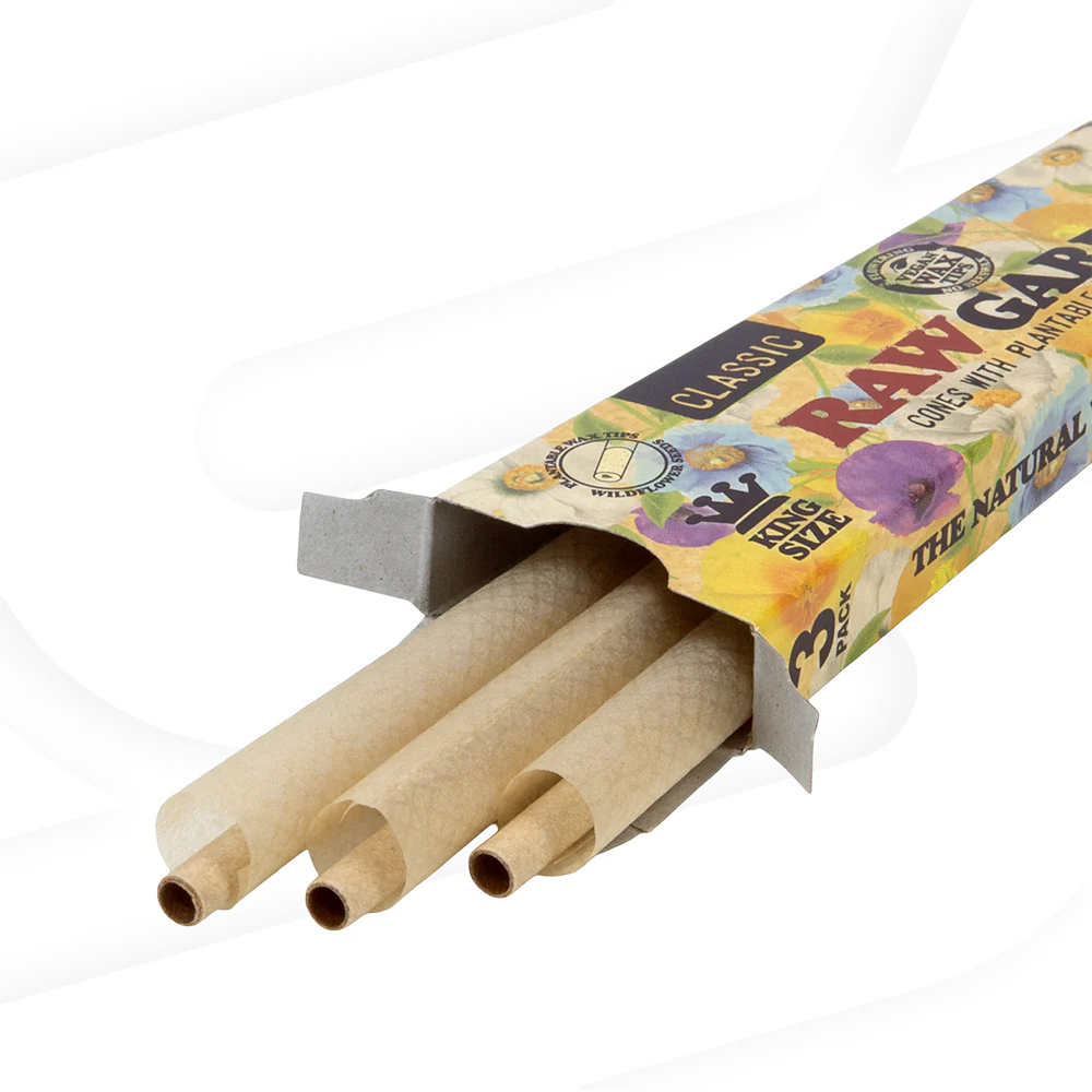 Raw Garden Cones 3 Pack (King Size) by HBI International