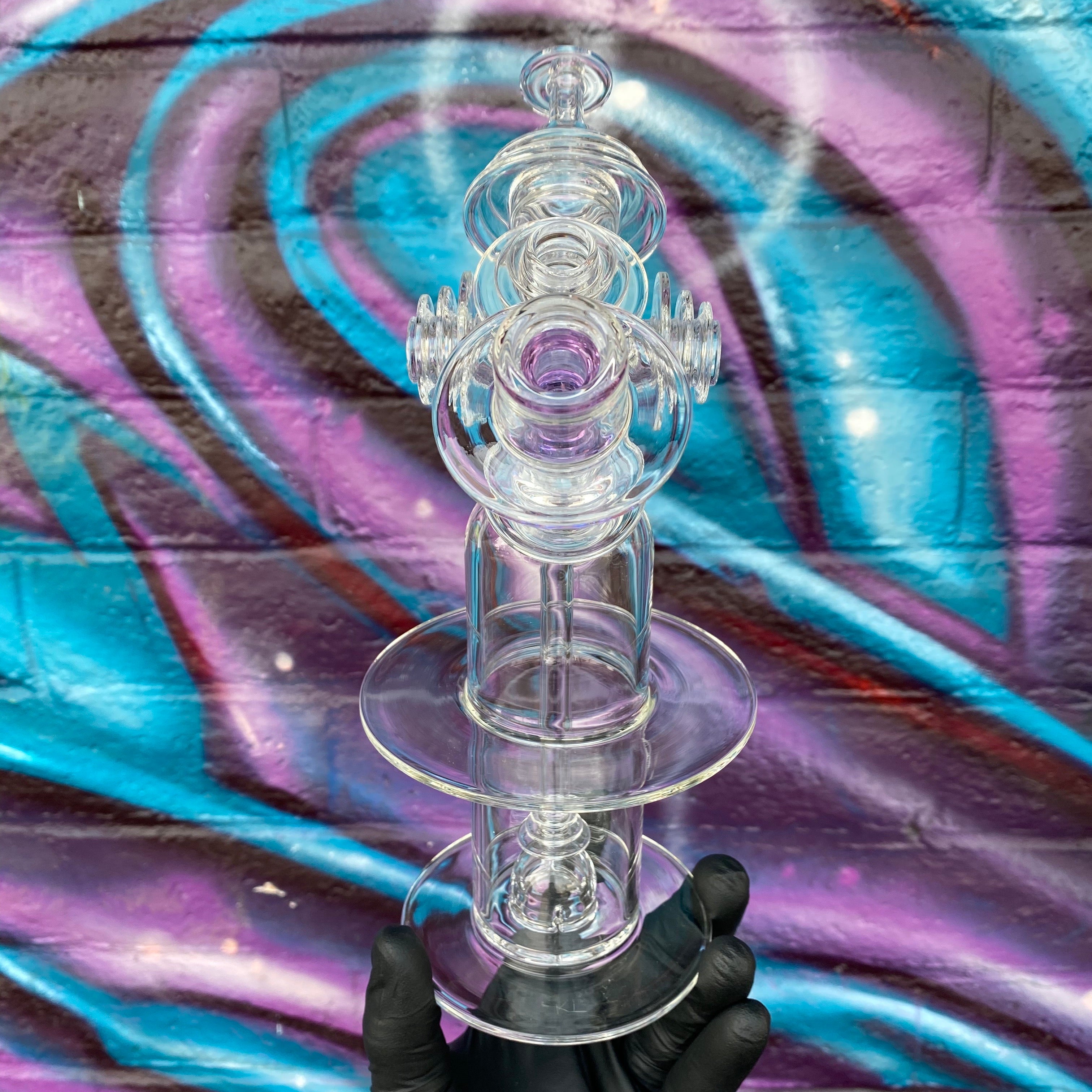 Bubbler, Chillum/Carb Cap, Sherlock 3 Piece Set by Karl Termini