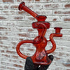 "Pomegranate" Full Color Single Uptake Klein Recycler by McGrew Glass