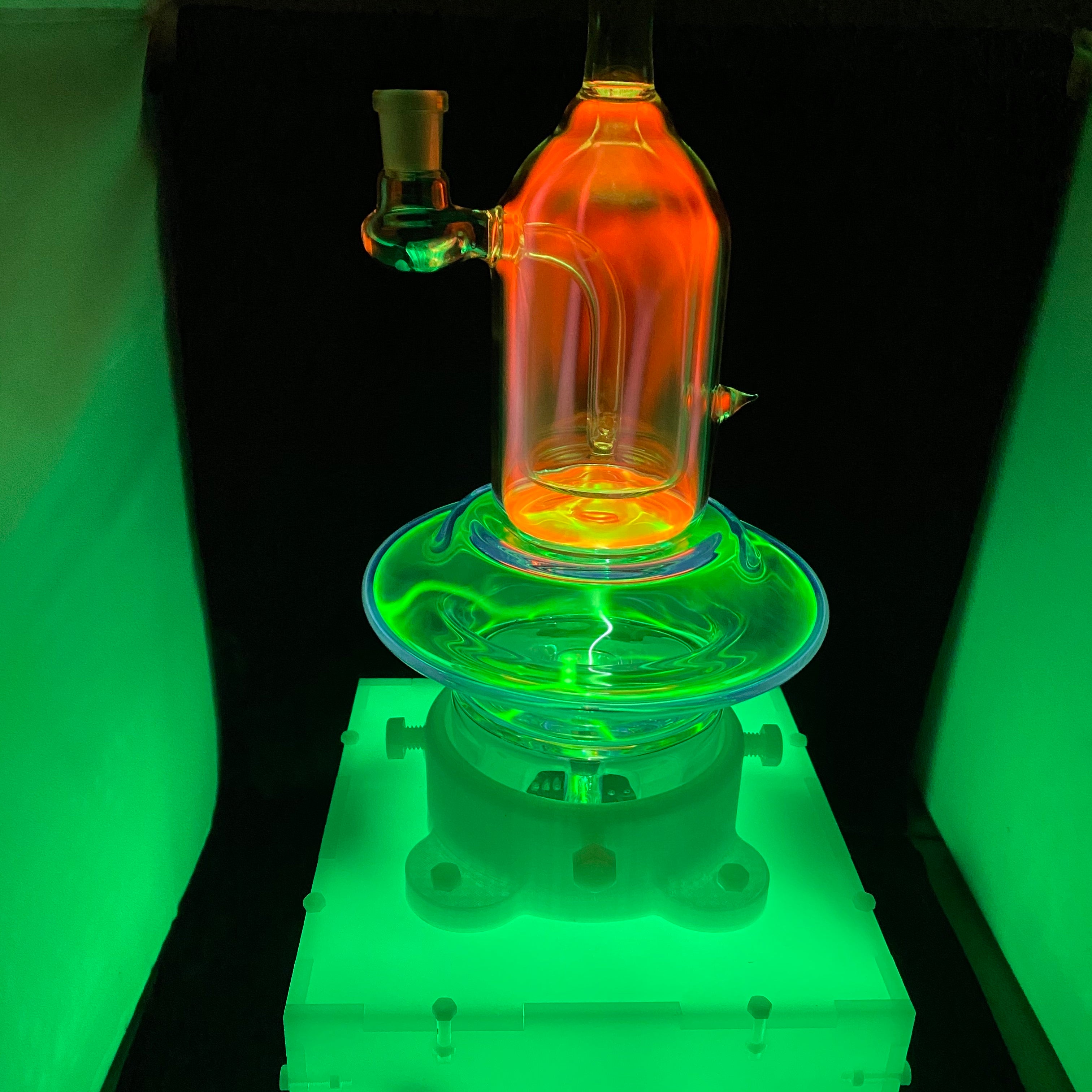 Neon Plasma Rig by N3rd Glass