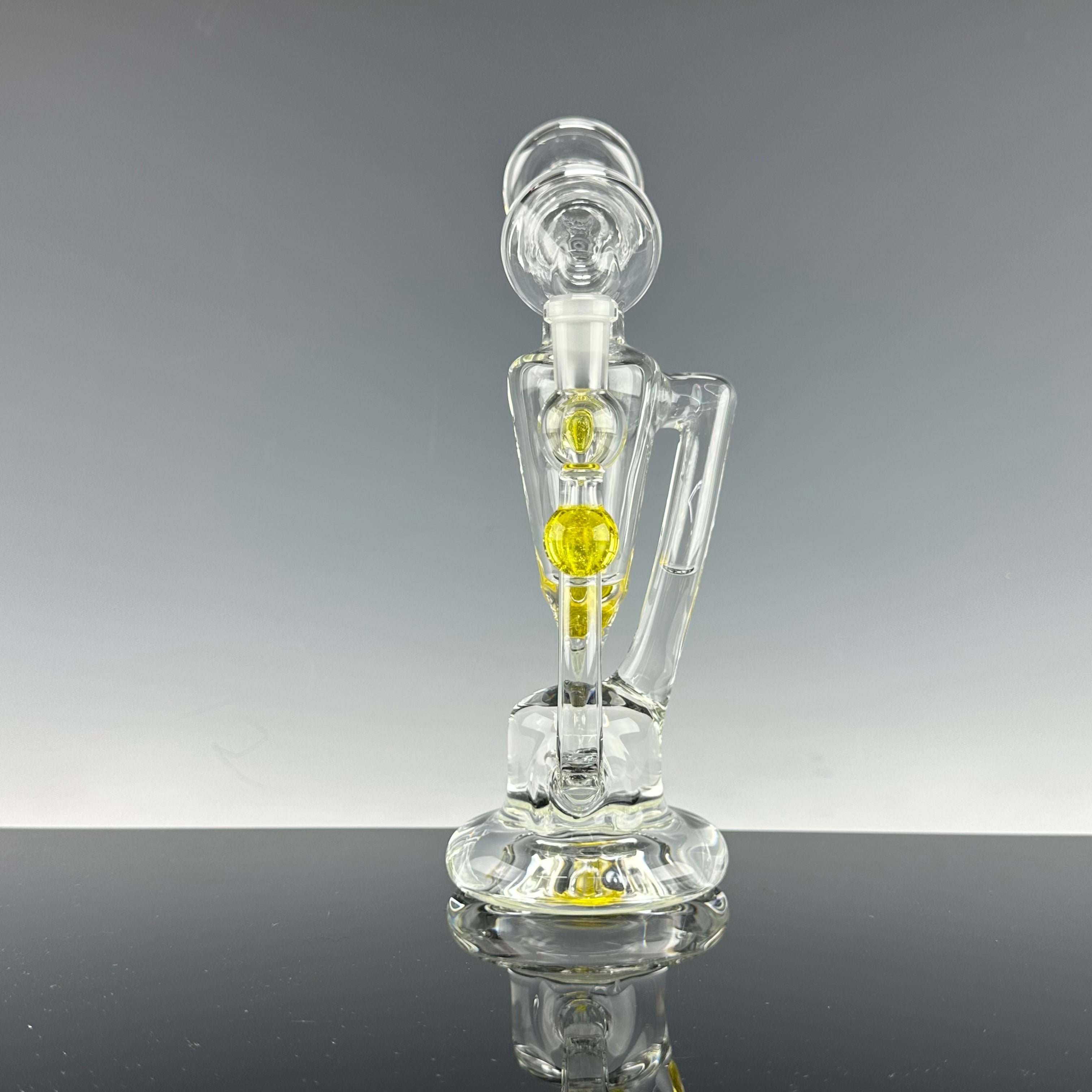 "Citron UV" Accented Single Uptake Recycler by Symetrik Glass