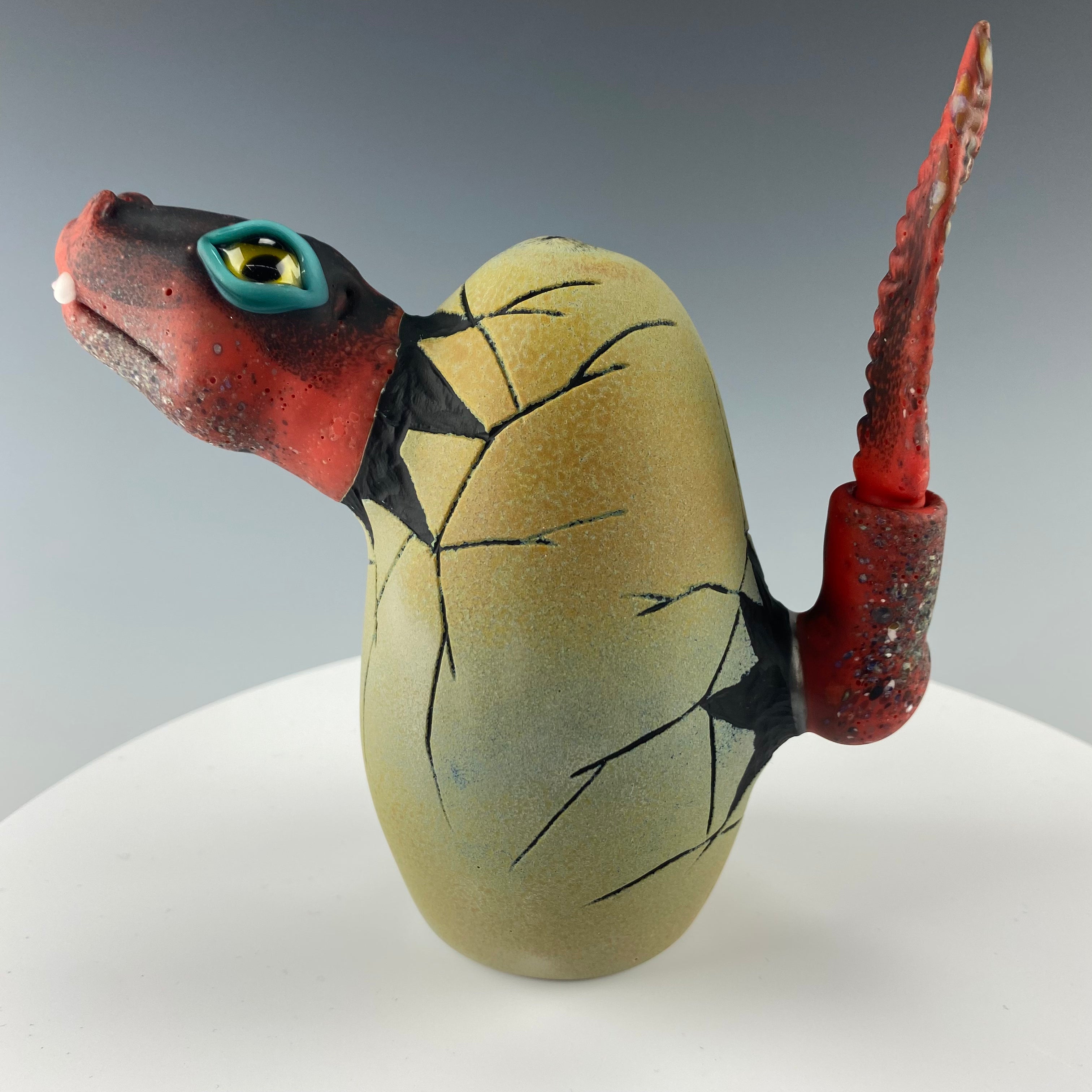 "Red Raptor" Hatchling" Dino Rig by Kid Dino