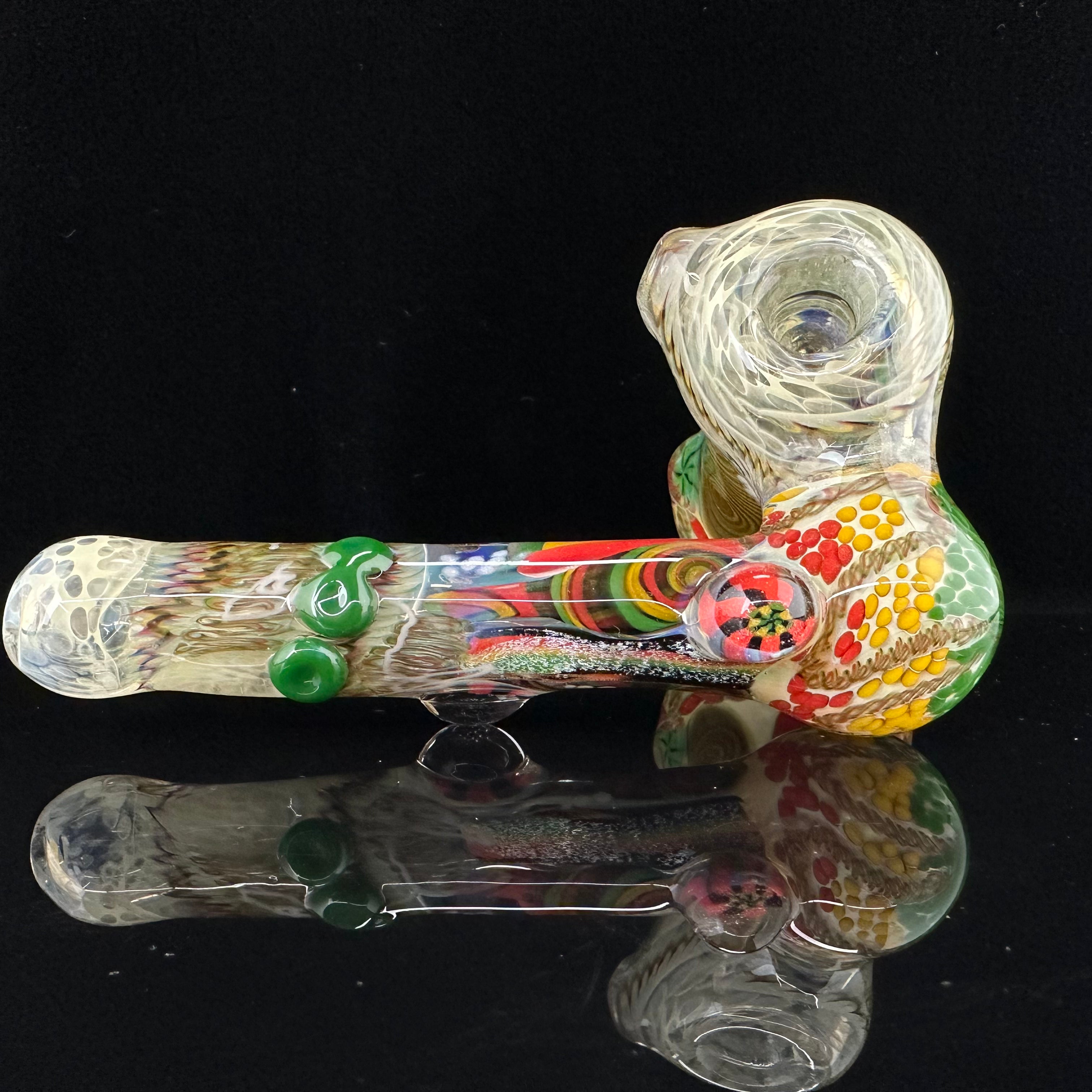 "Chaos" Tech Lay-Down Sidecar Bubbler by Glassberrycupcake