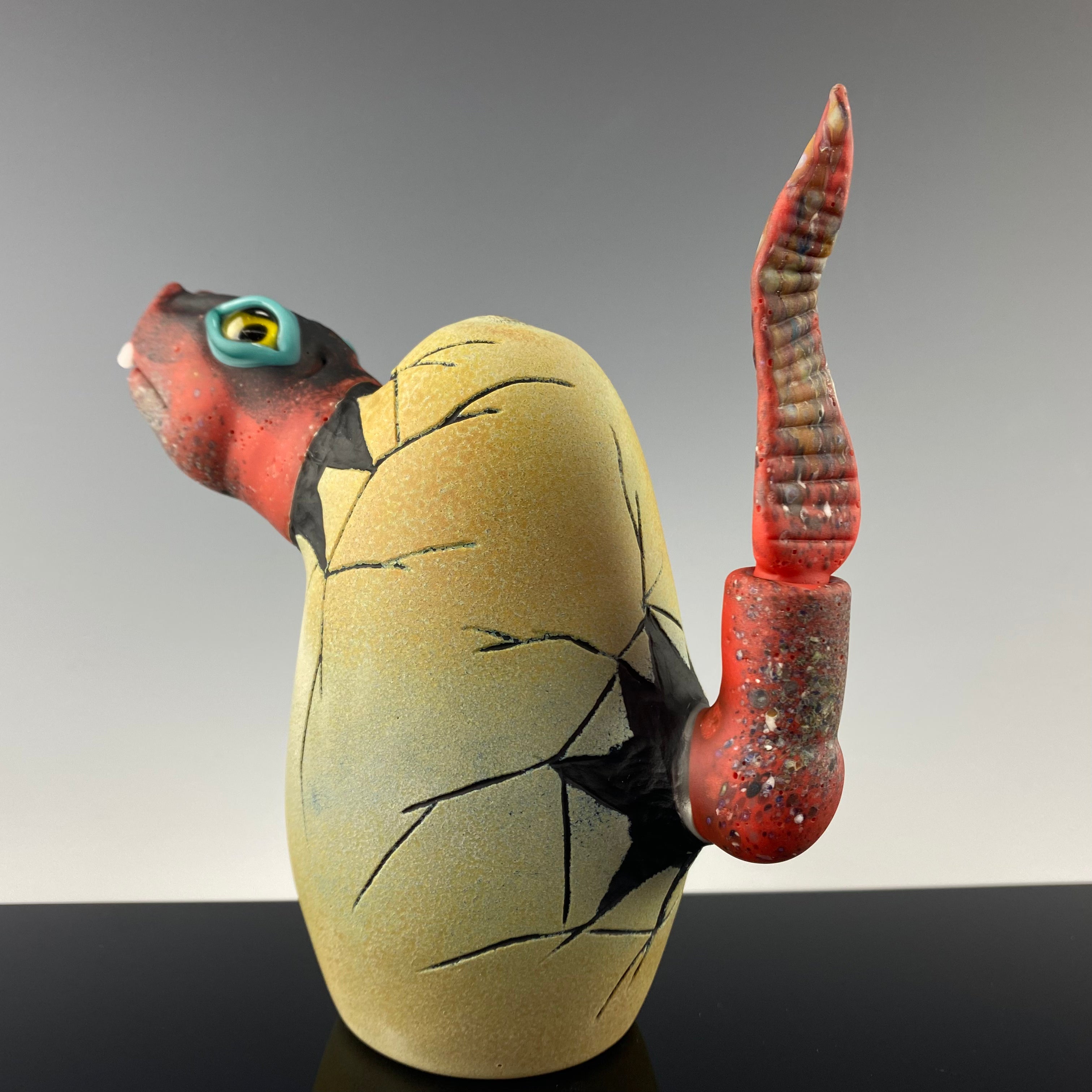 "Red Raptor" Hatchling" Dino Rig by Kid Dino