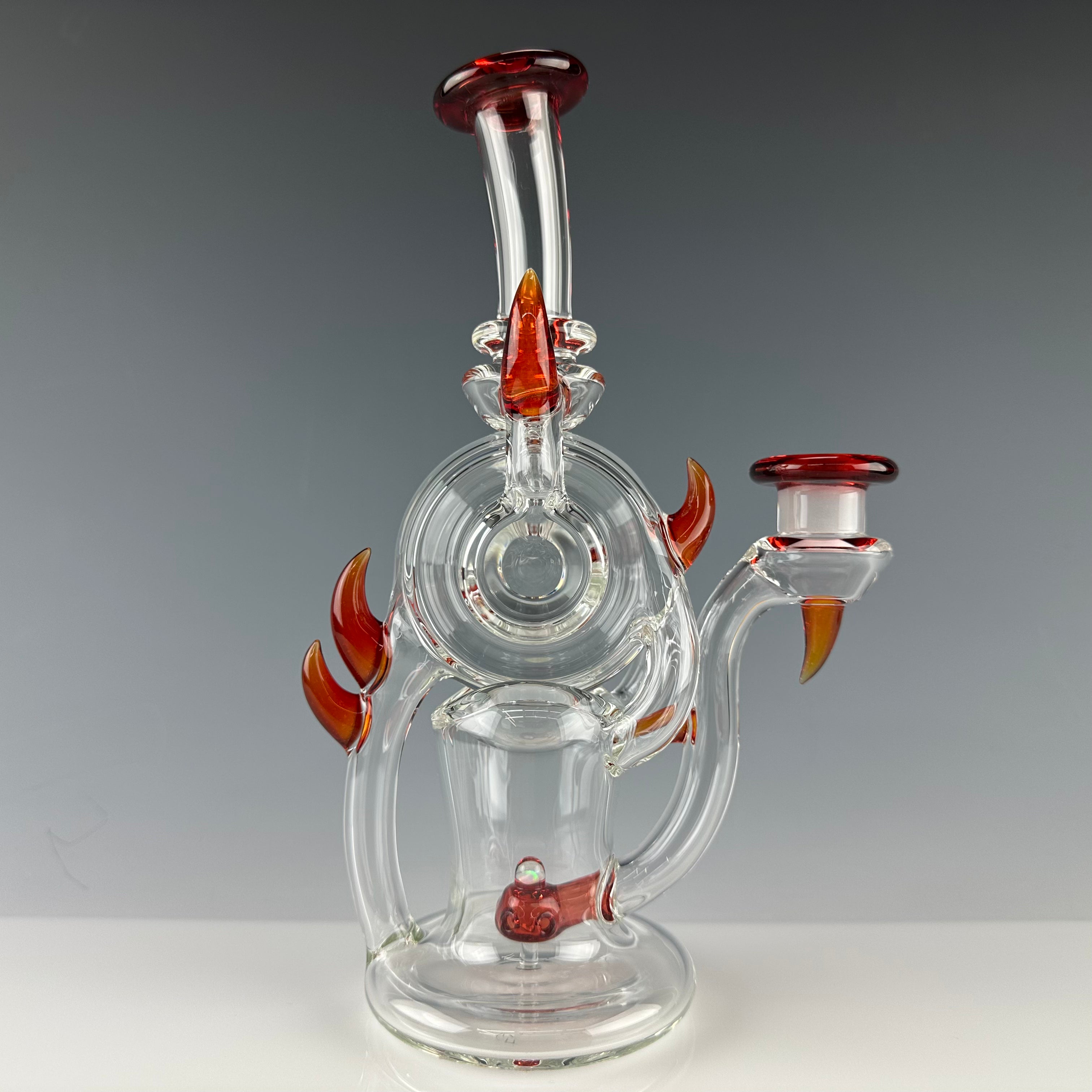 "Ruby Slippers (Over) Lemon Drop w/ Pomegranate accents" Deluxe "Spoolcycler" Vertical Recycler by Dohn Joe