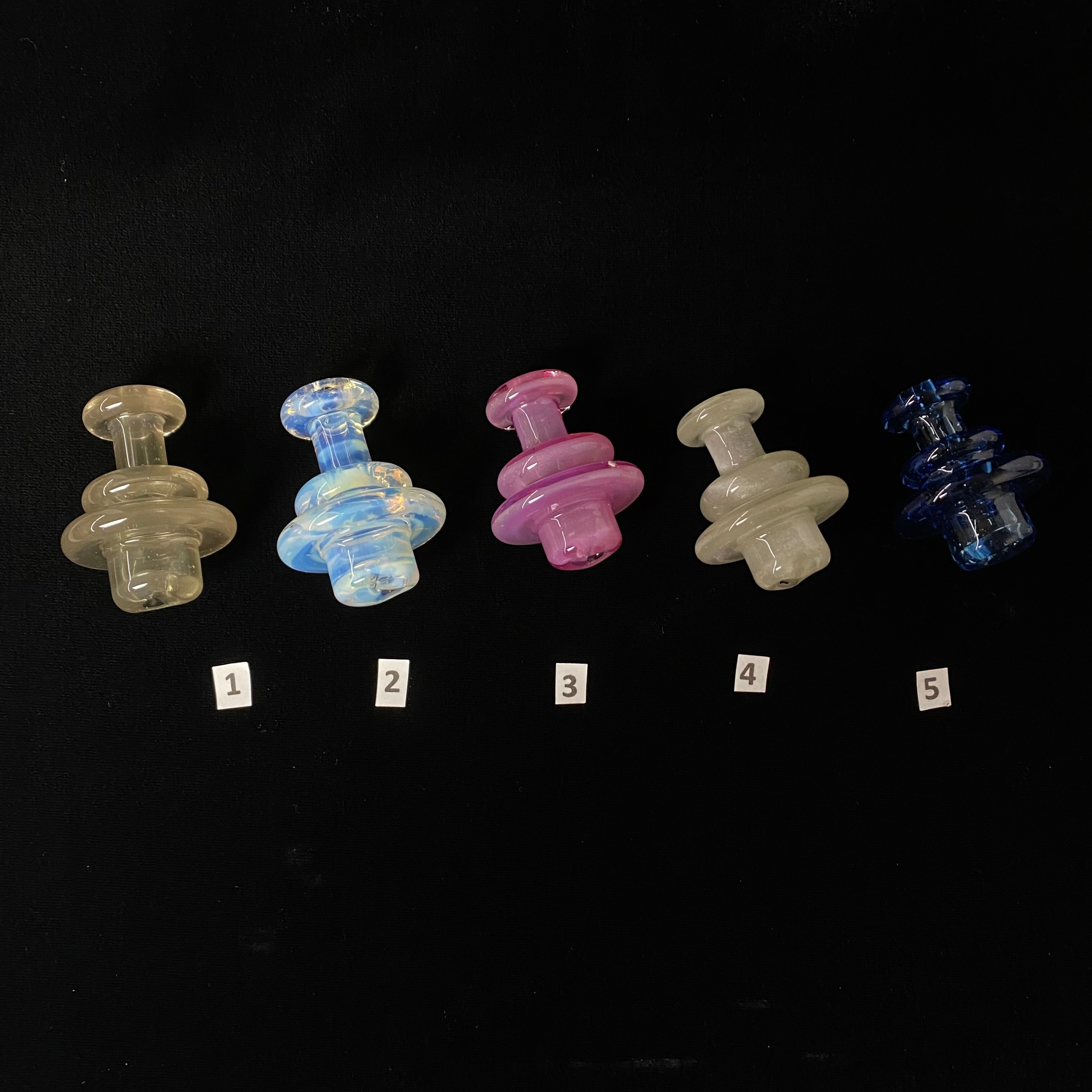 Full Color 2 hole Spinner Cap by Blob Glass