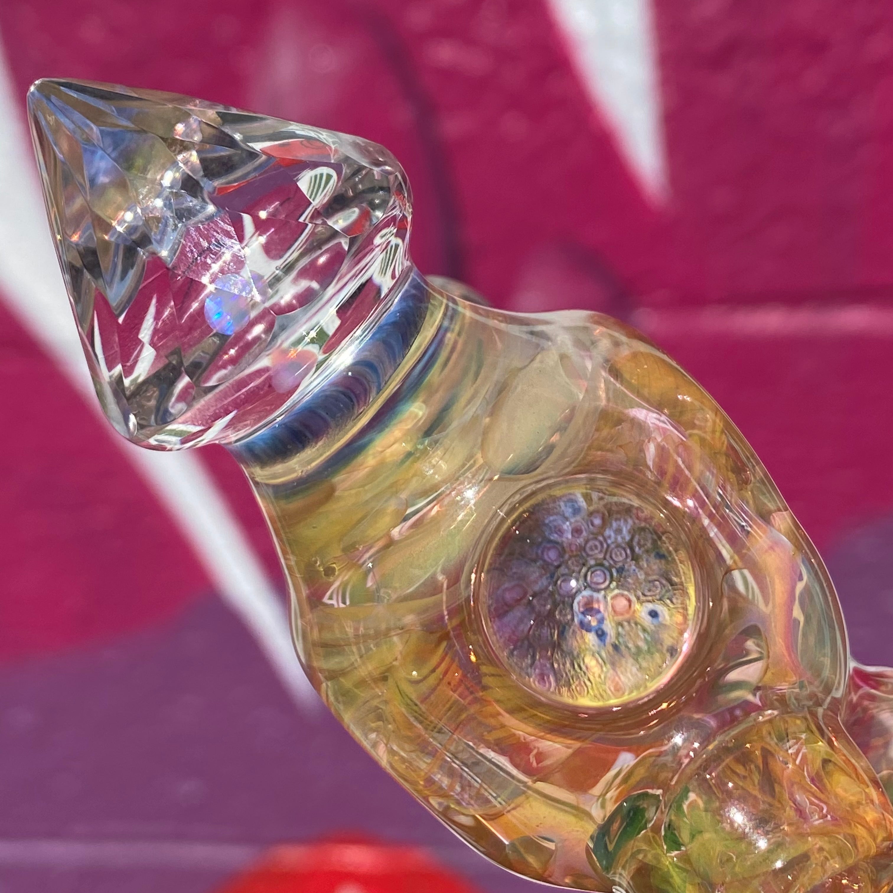 Heady Fumed Spoon by Oats Glass X Gabe Mac X Fractal Faceting