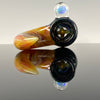"Crushed Opal (over black) w/ *Faceted* Encased Opal" (Handground joint) 14mm Slide by BoroCat