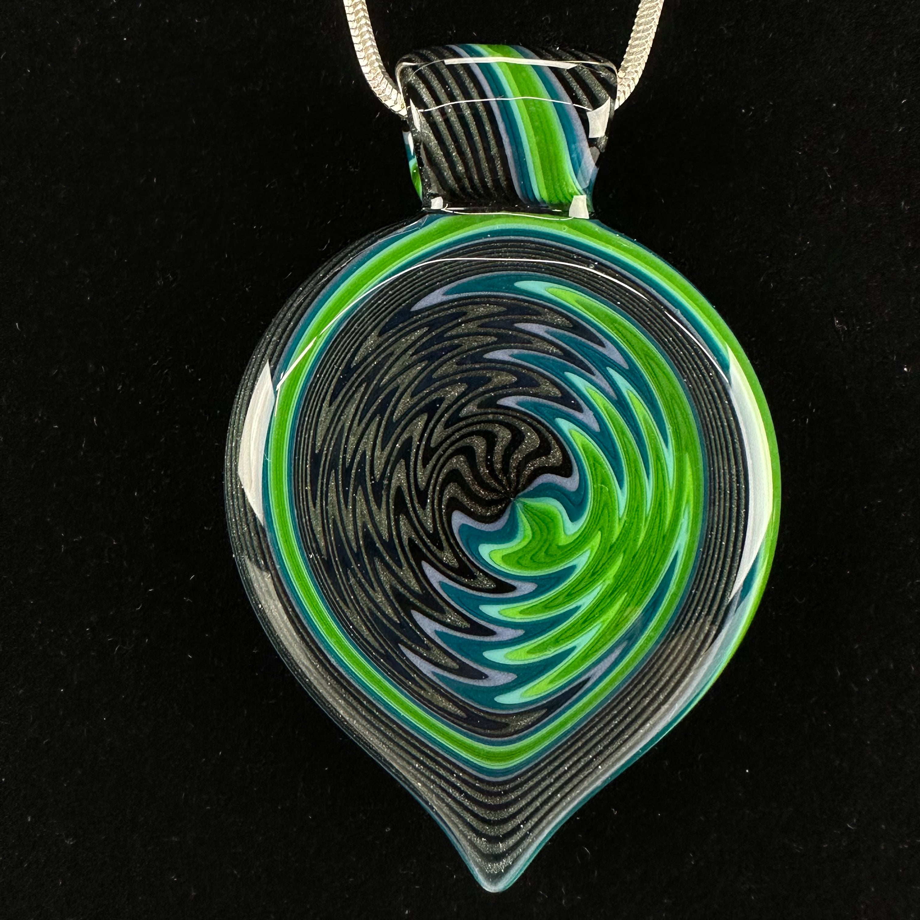 Wig Wag Pendant by Vigil Glass