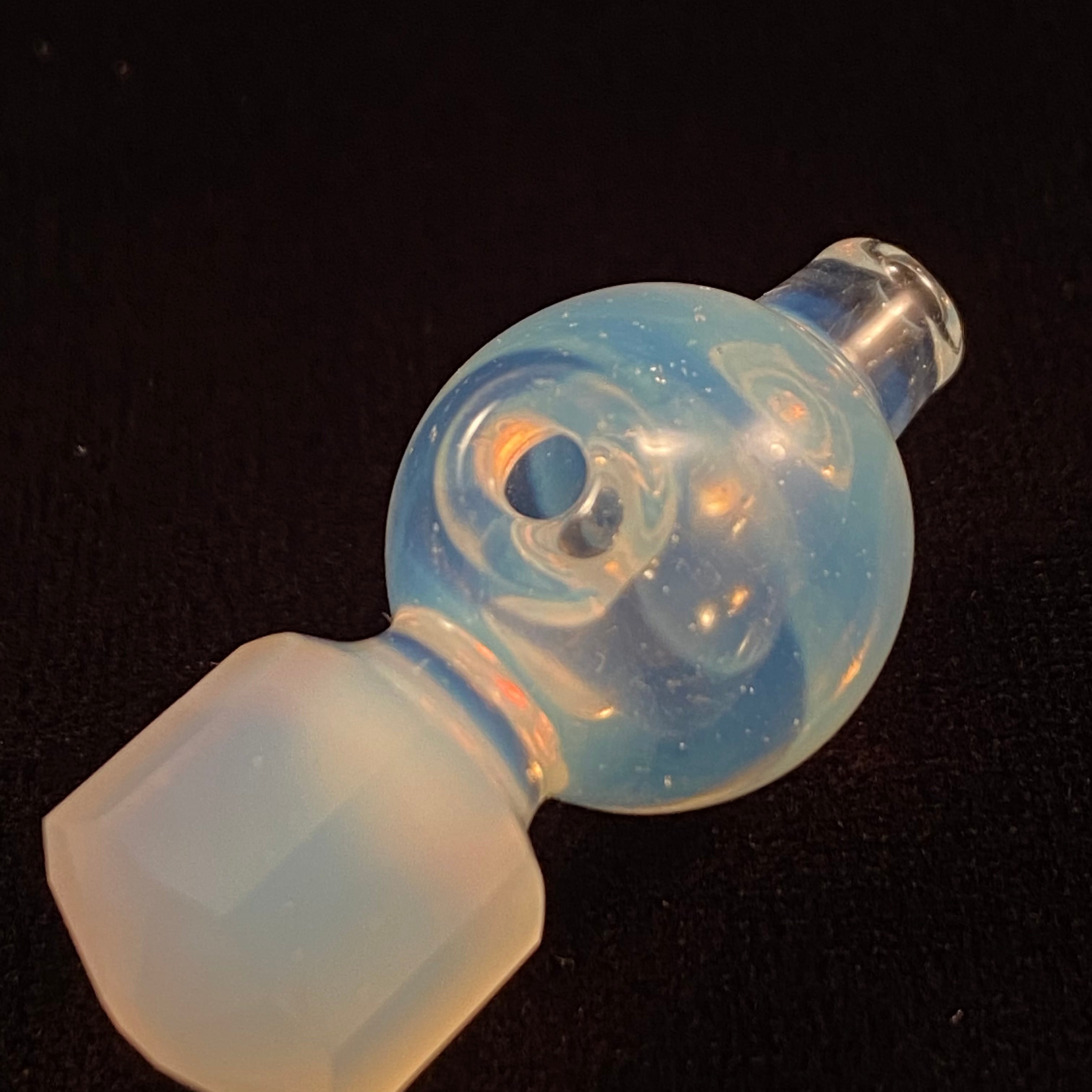 Faceted "Ghost" Puffco Carb Cap by MGS Glass