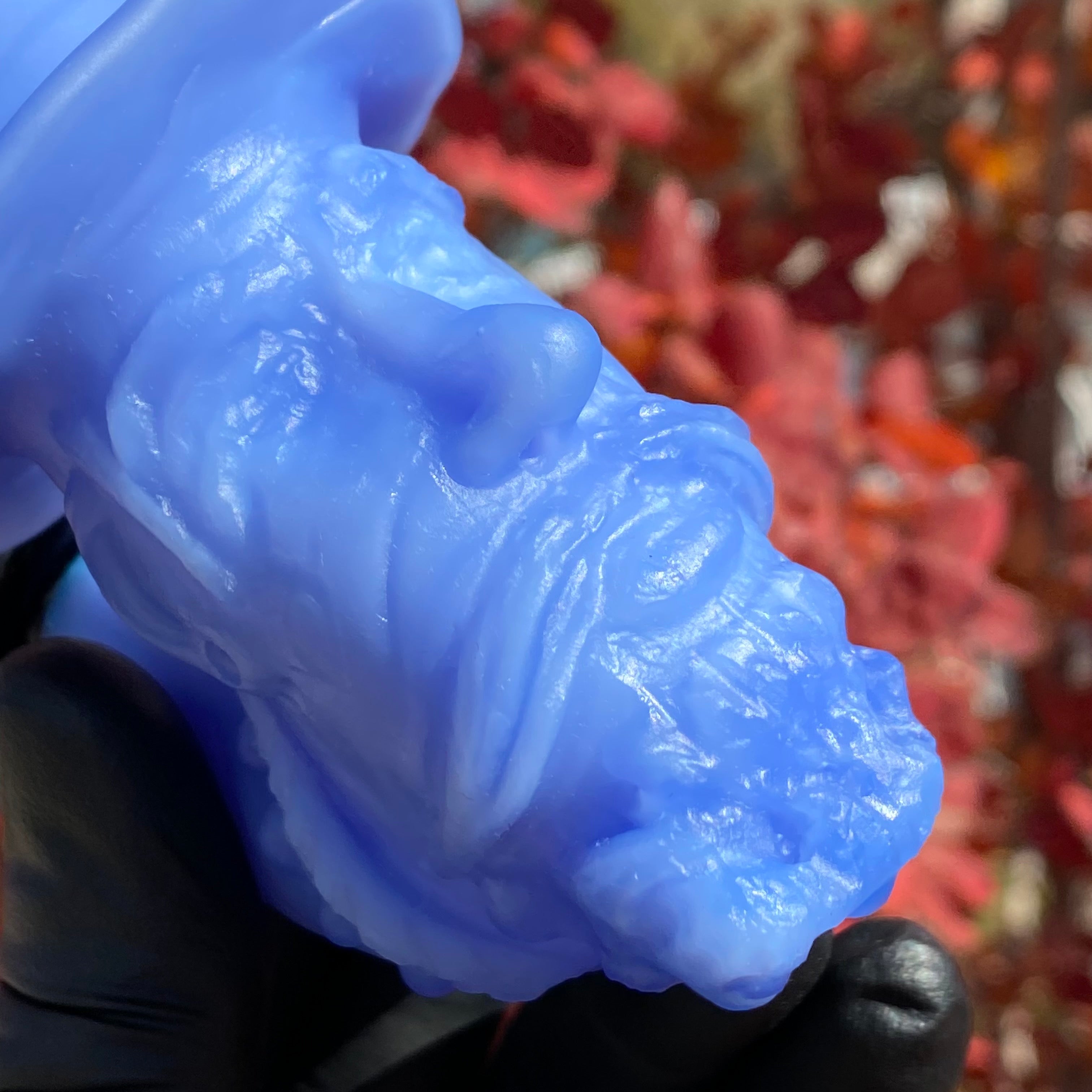 Milky Blue "Old TImer" Sculpted Sherlock by JMass Glass