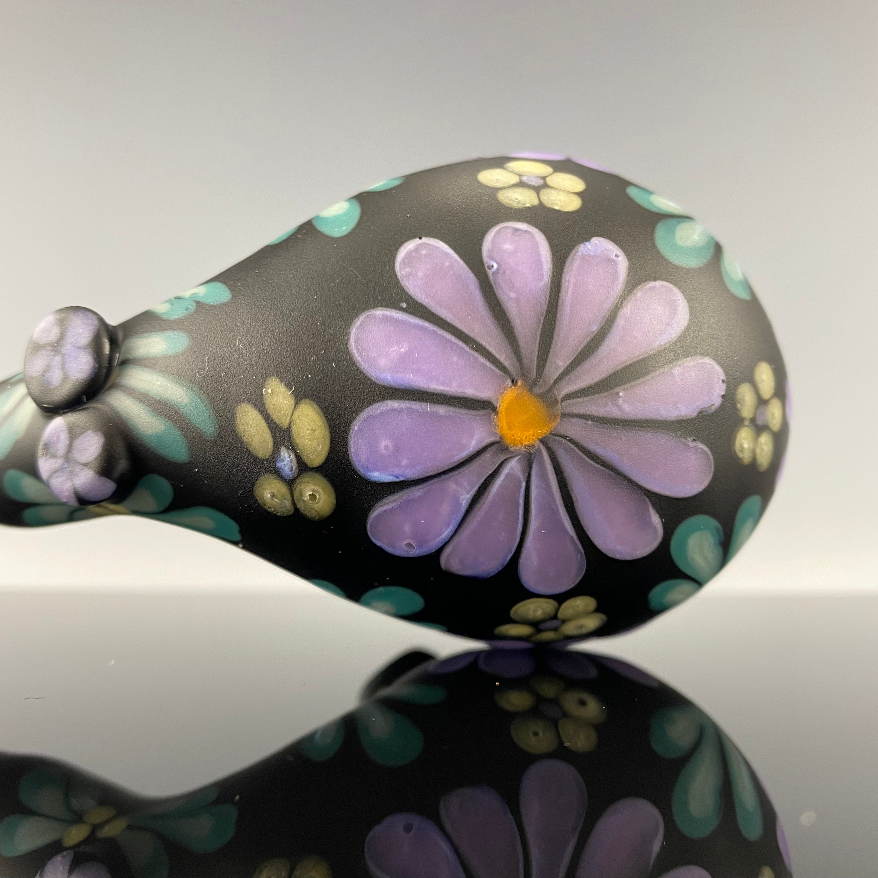 Purple "Floral" Sherlock by Sarita Glass