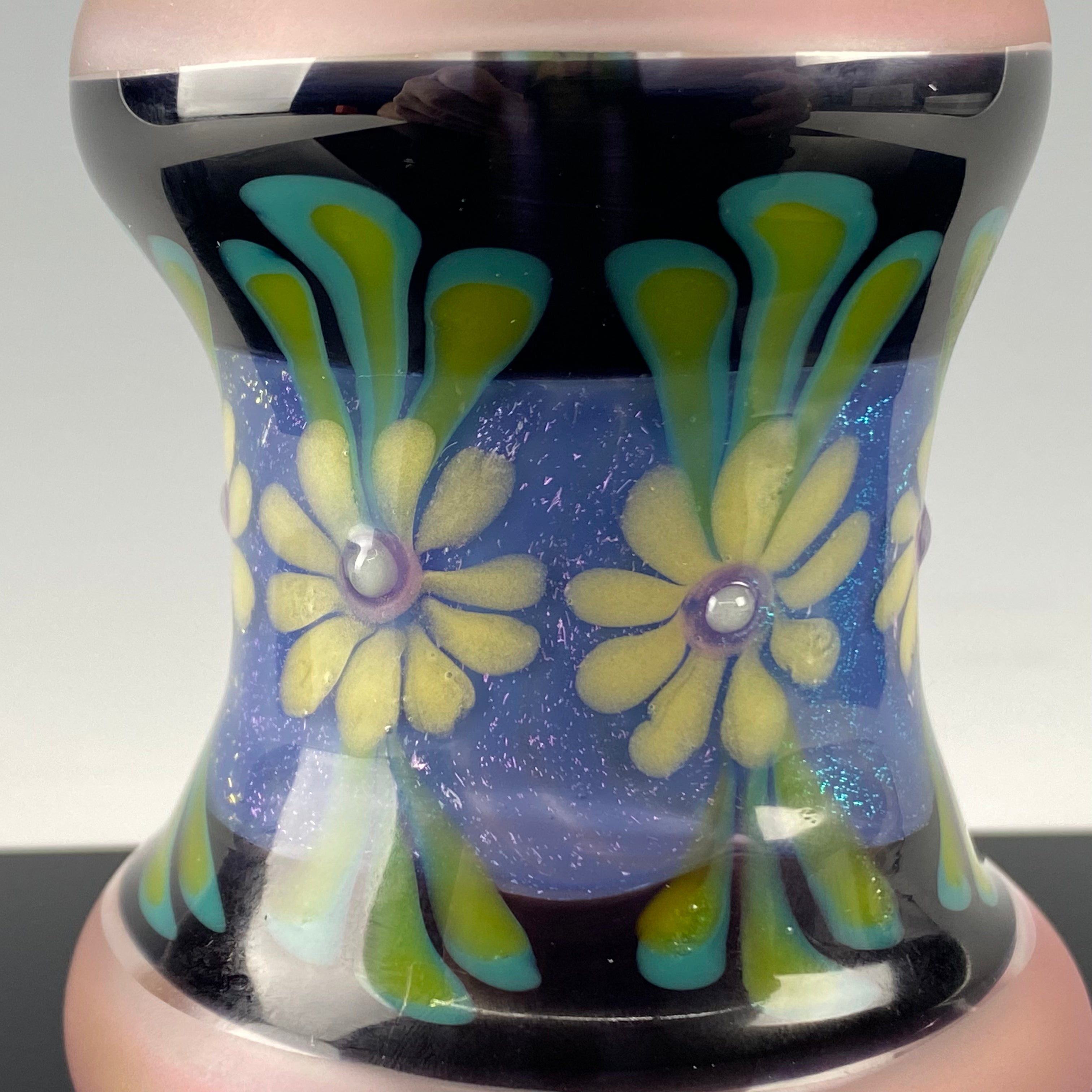 "Dichro Floral" Minitube by Sarita Glass