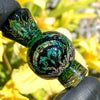 Opaque Black "Starbrood" Bubble/Spinner Cap by Mothership Glass