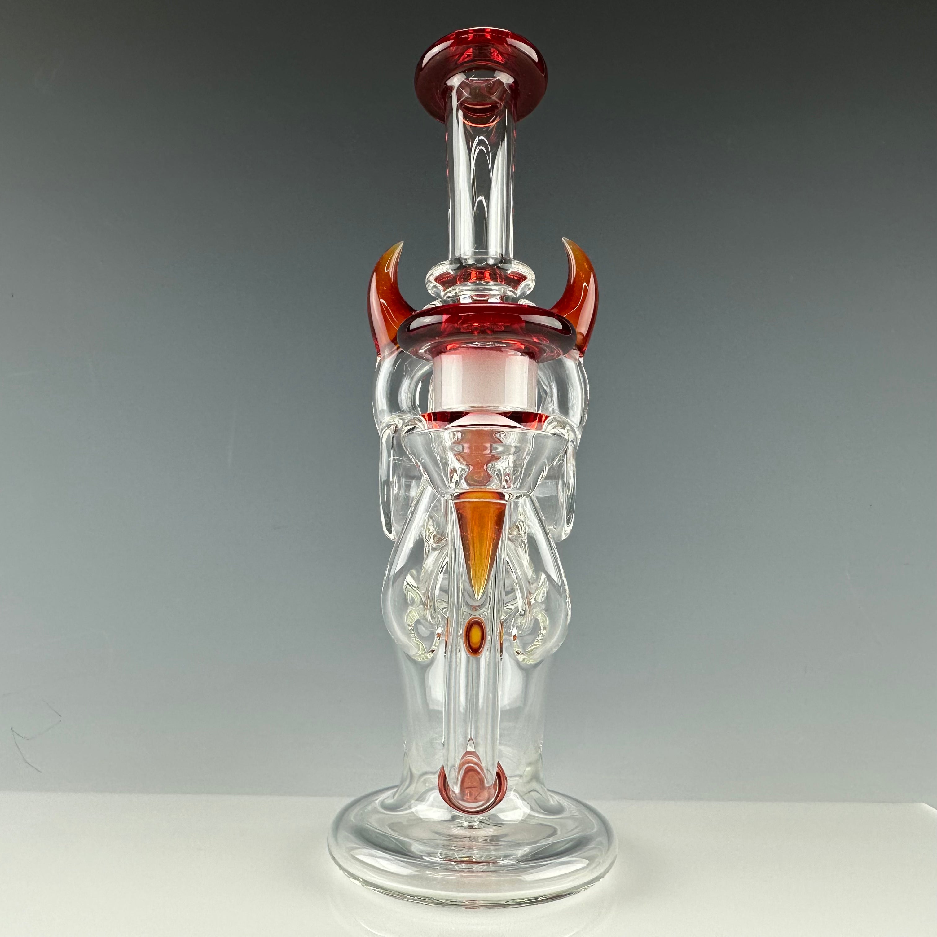 "Ruby Slippers (Over) Lemon Drop w/ Pomegranate accents" Deluxe "Spoolcycler" Vertical Recycler by Dohn Joe