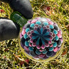 "Bubblegum Galaxy" Dot Stack Pendant by Juju Glass