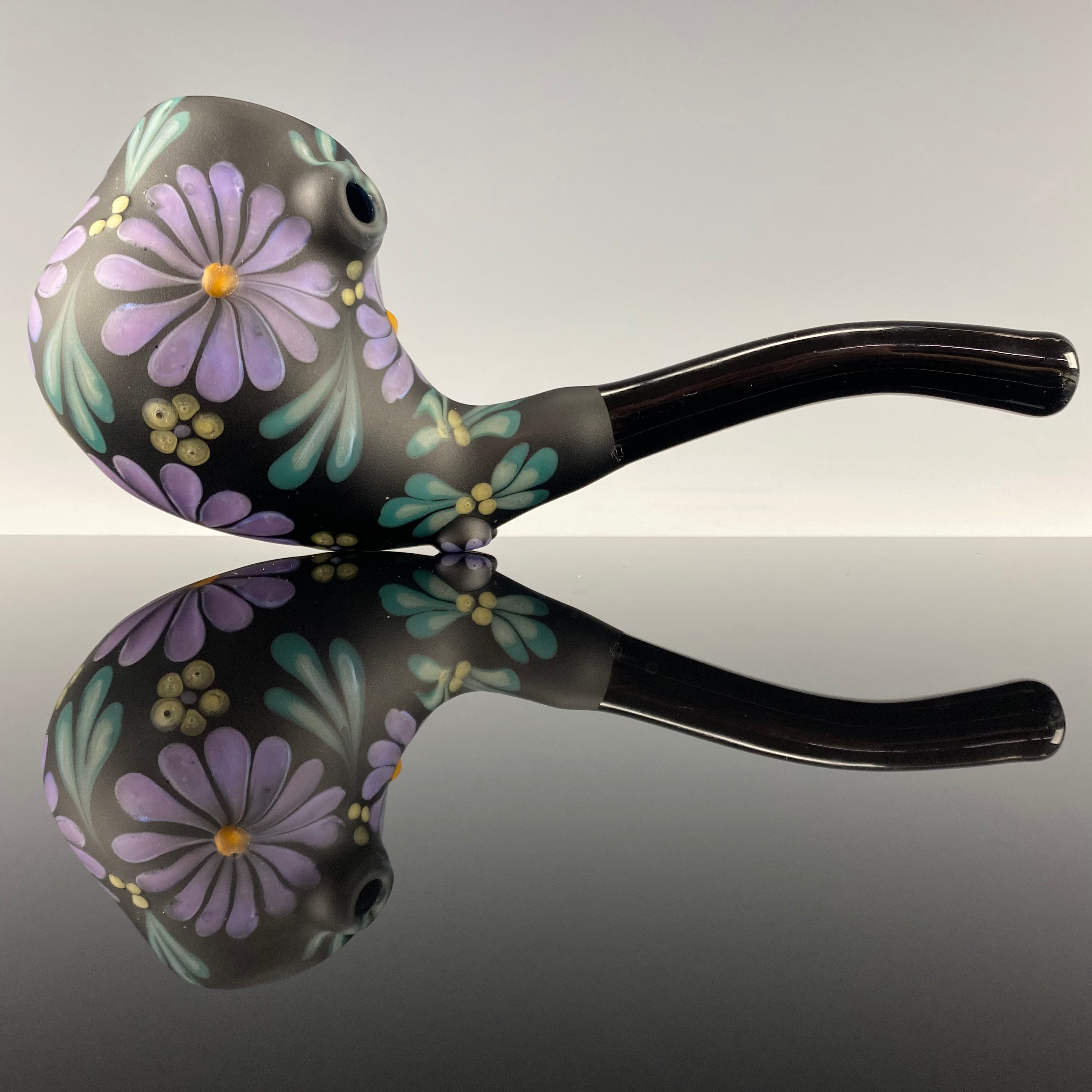 Purple "Floral" Sherlock by Sarita Glass