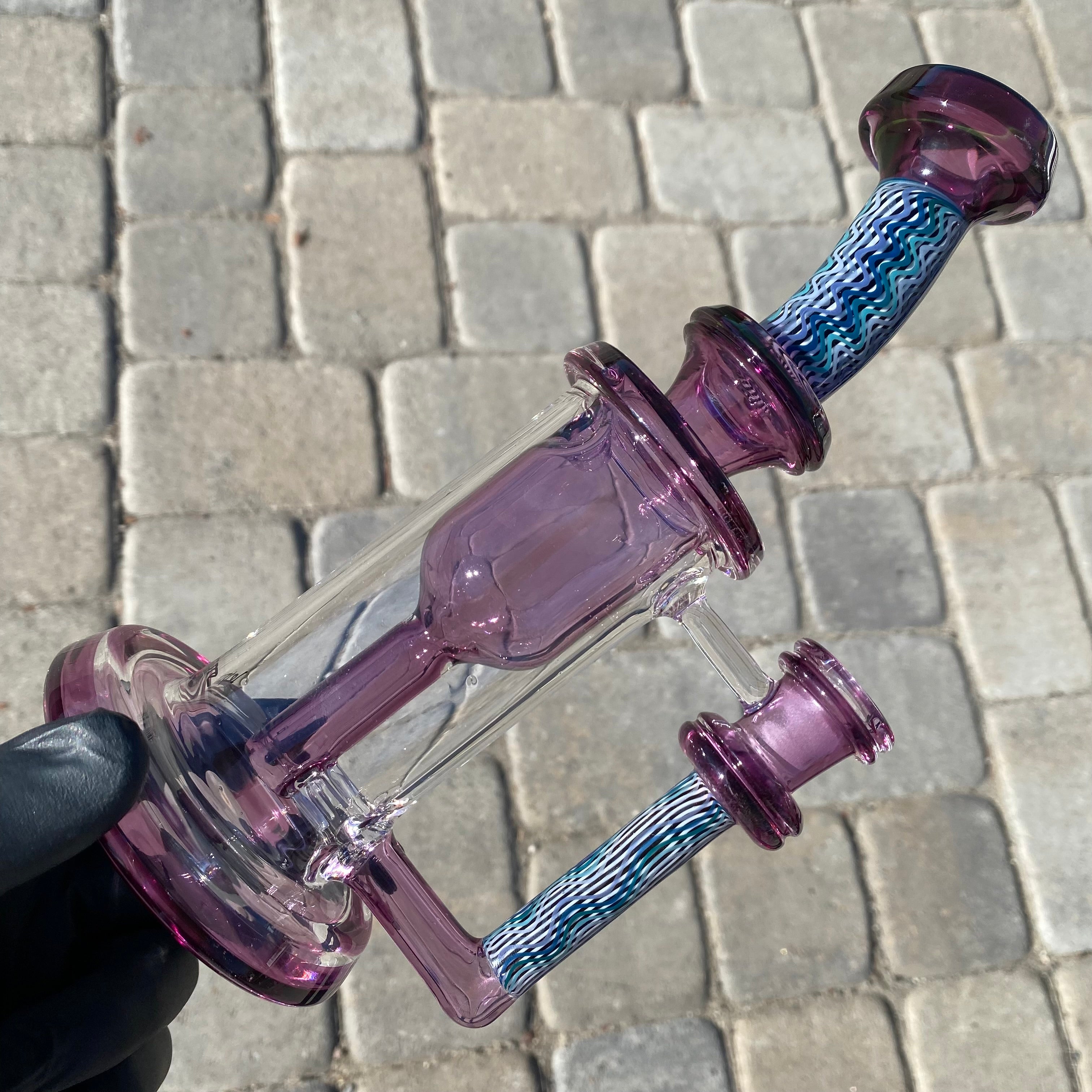 "Hypnotech" Gold Amethyst (*Elite*) Hollowfoot Incycler by Leisure Glass