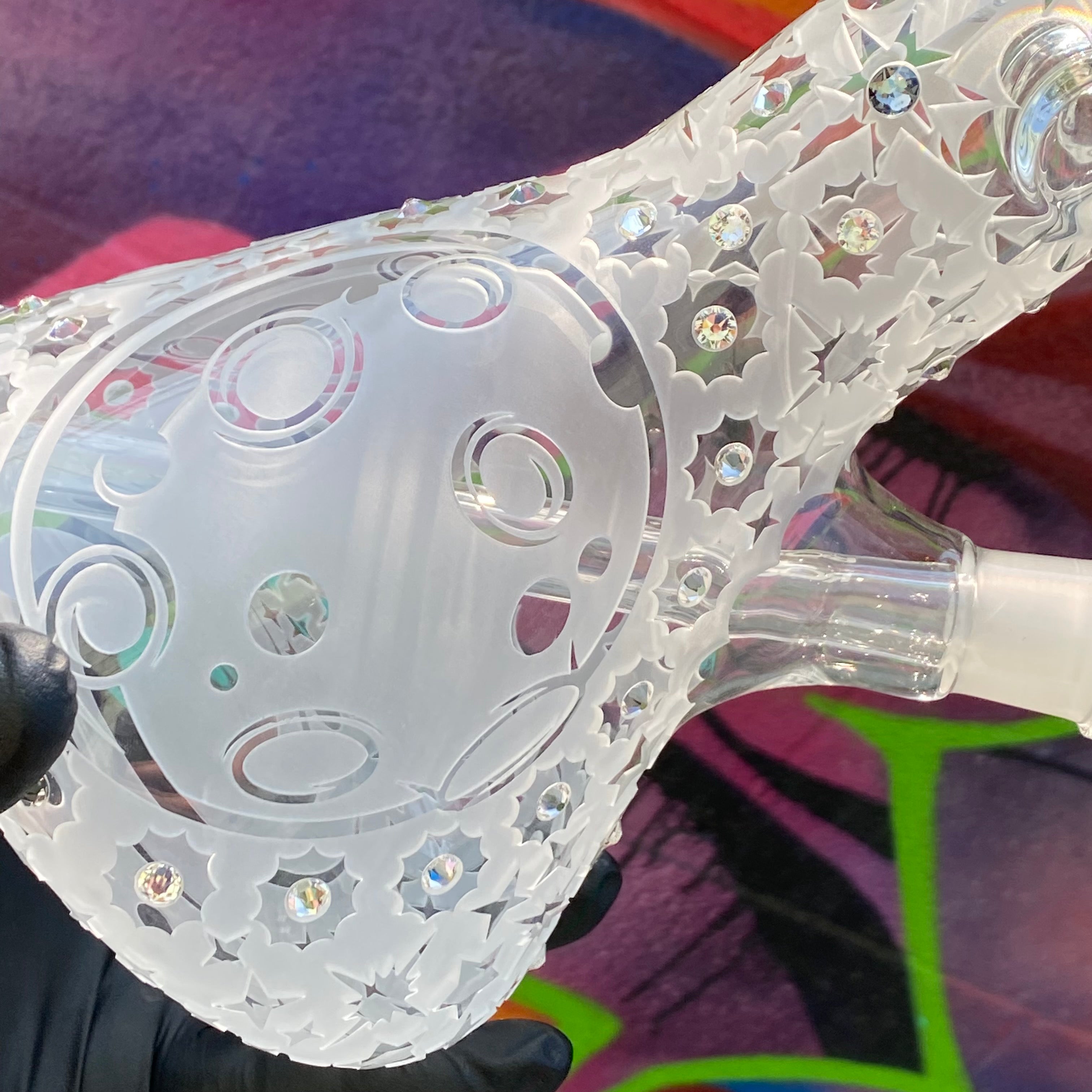 Roor Custom 18" 50 x 5 Sandblasted Beaker by ROOR X Chase Adams