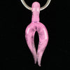 "Peach Lolipop" Mini Horn Pendant by Vigil Glass